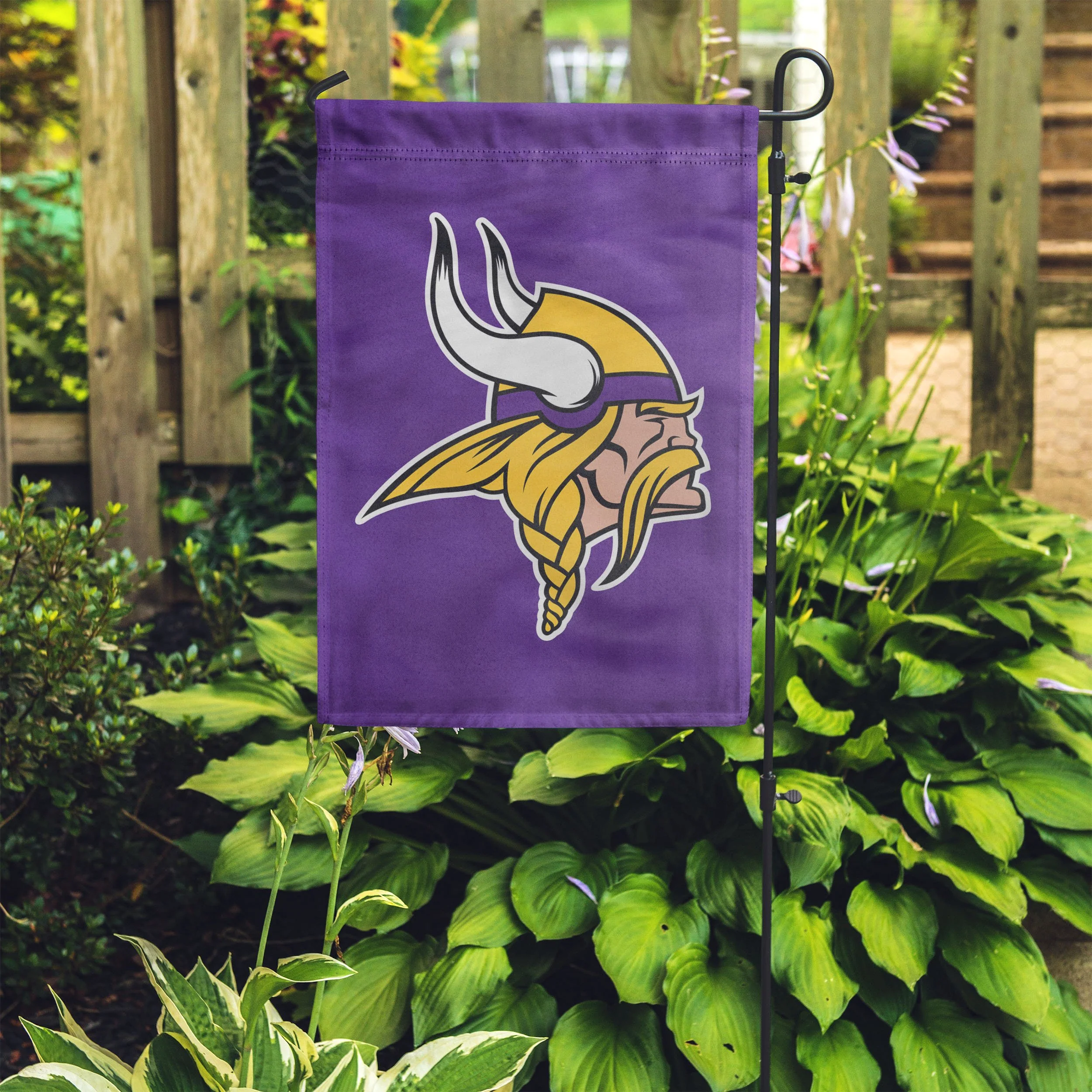 Minnesota Vikings NFL Solid Garden Flag - Image 4