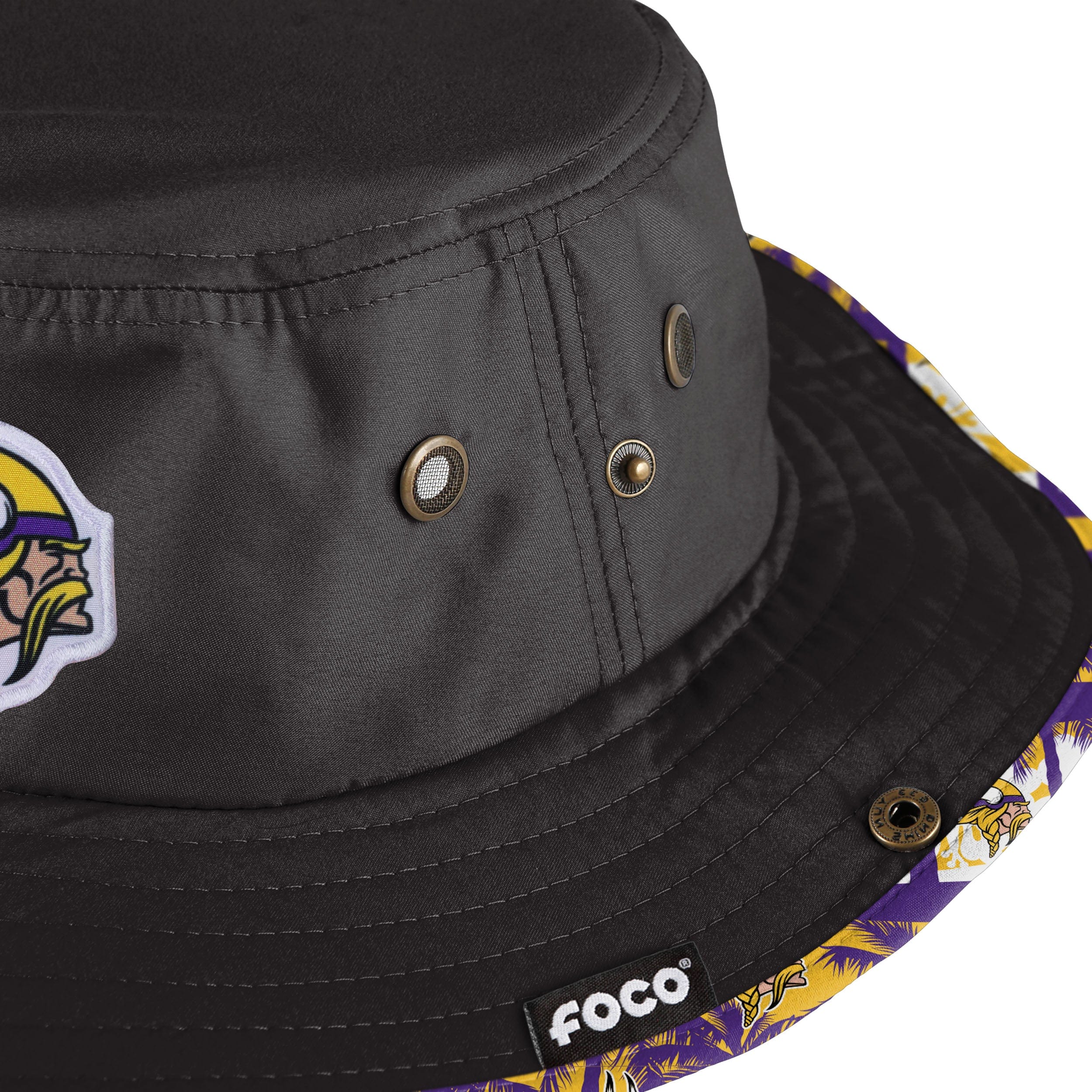 Minnesota Vikings NFL Solid Hybrid Boonie Hat - Image 4