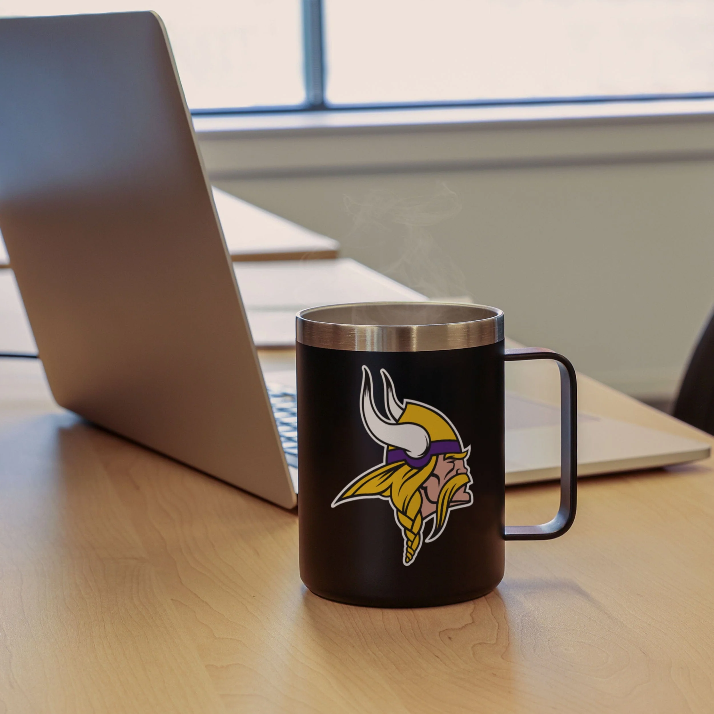 Minnesota Vikings NFL Team Color Insulated Stainless Steel Mug - Image 4