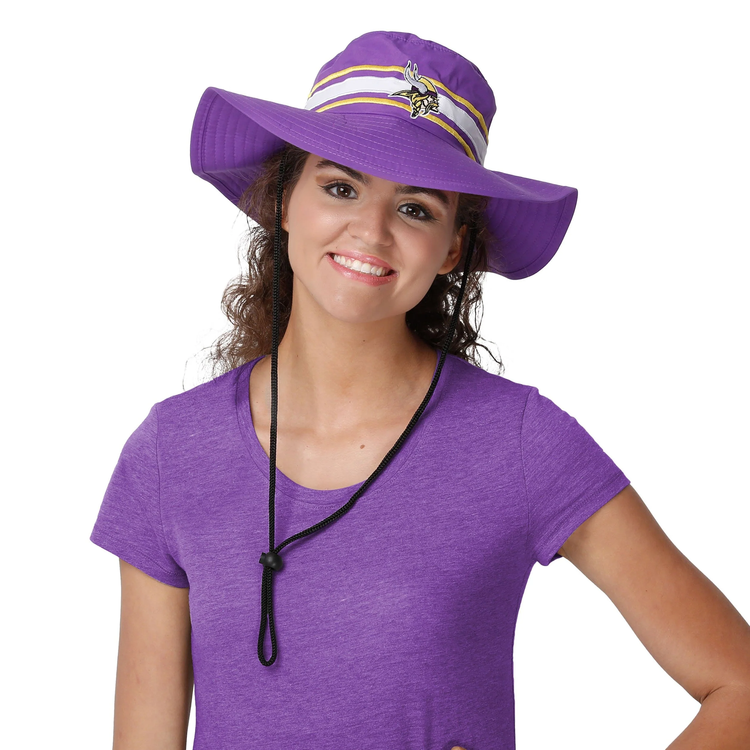 Minnesota Vikings NFL Team Stripe Boonie Hat - Image 5