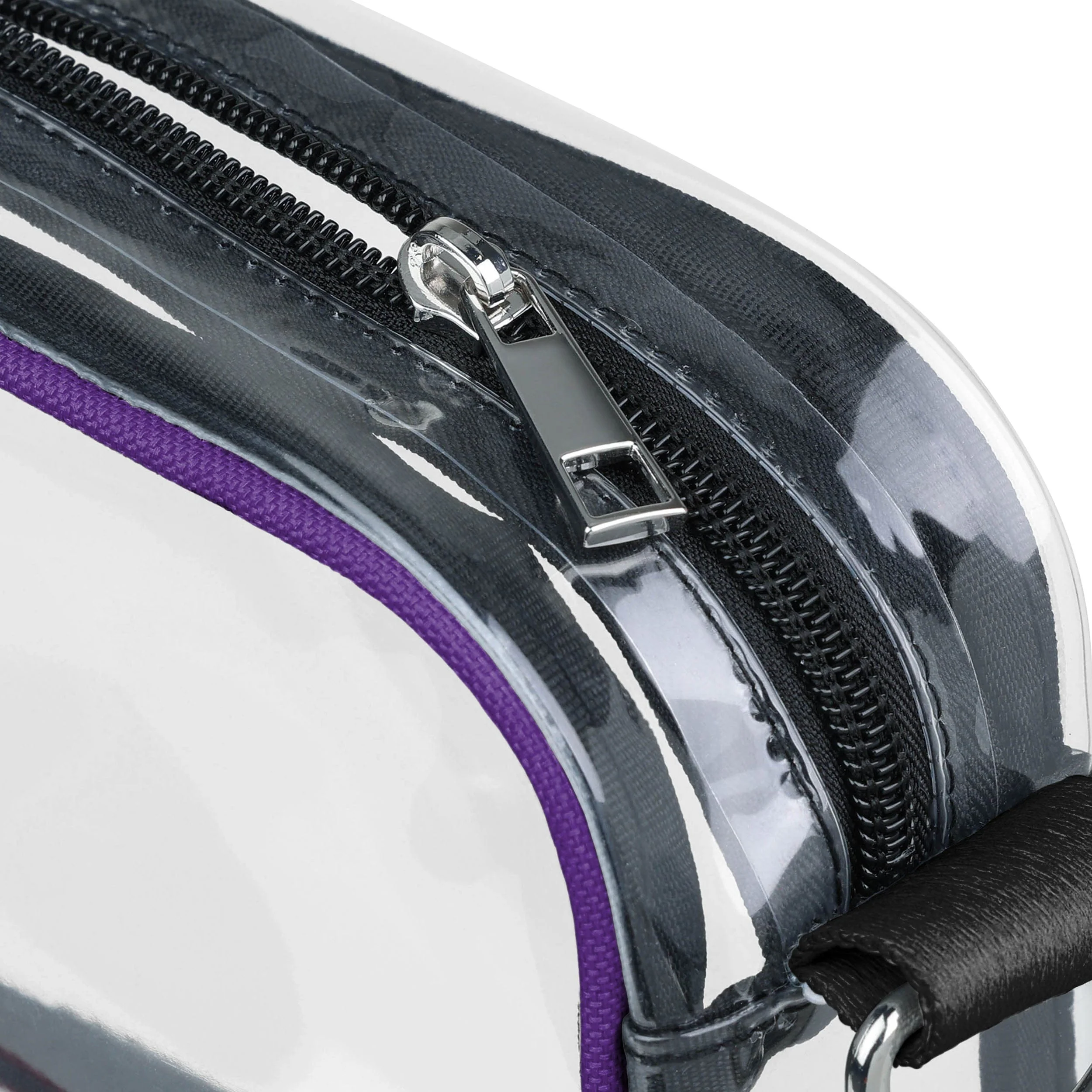 Minnesota Vikings NFL Team Stripe Clear Crossbody Bag - Image 4