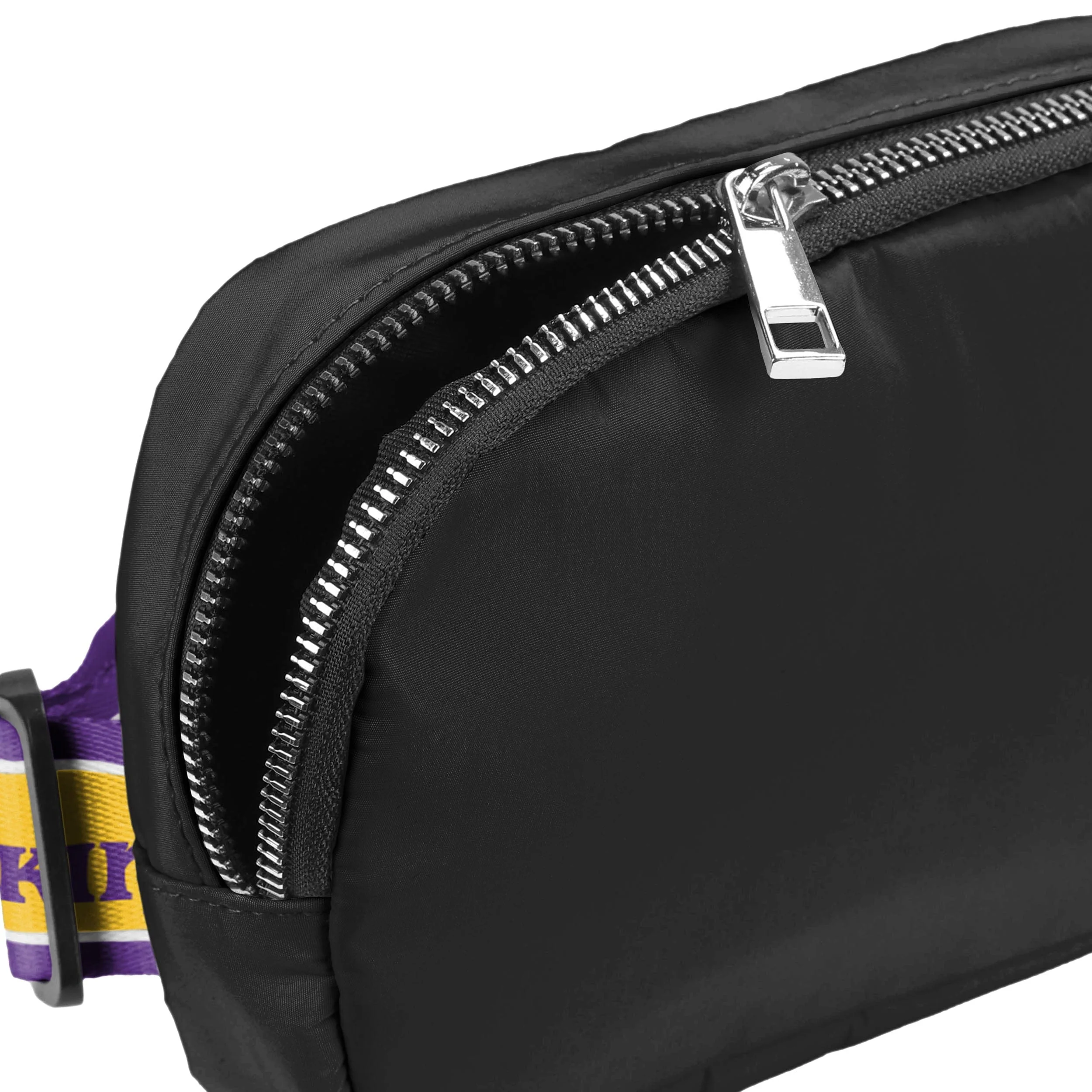 Minnesota Vikings NFL Team Wordmark Crossbody Belt Bag - Image 4