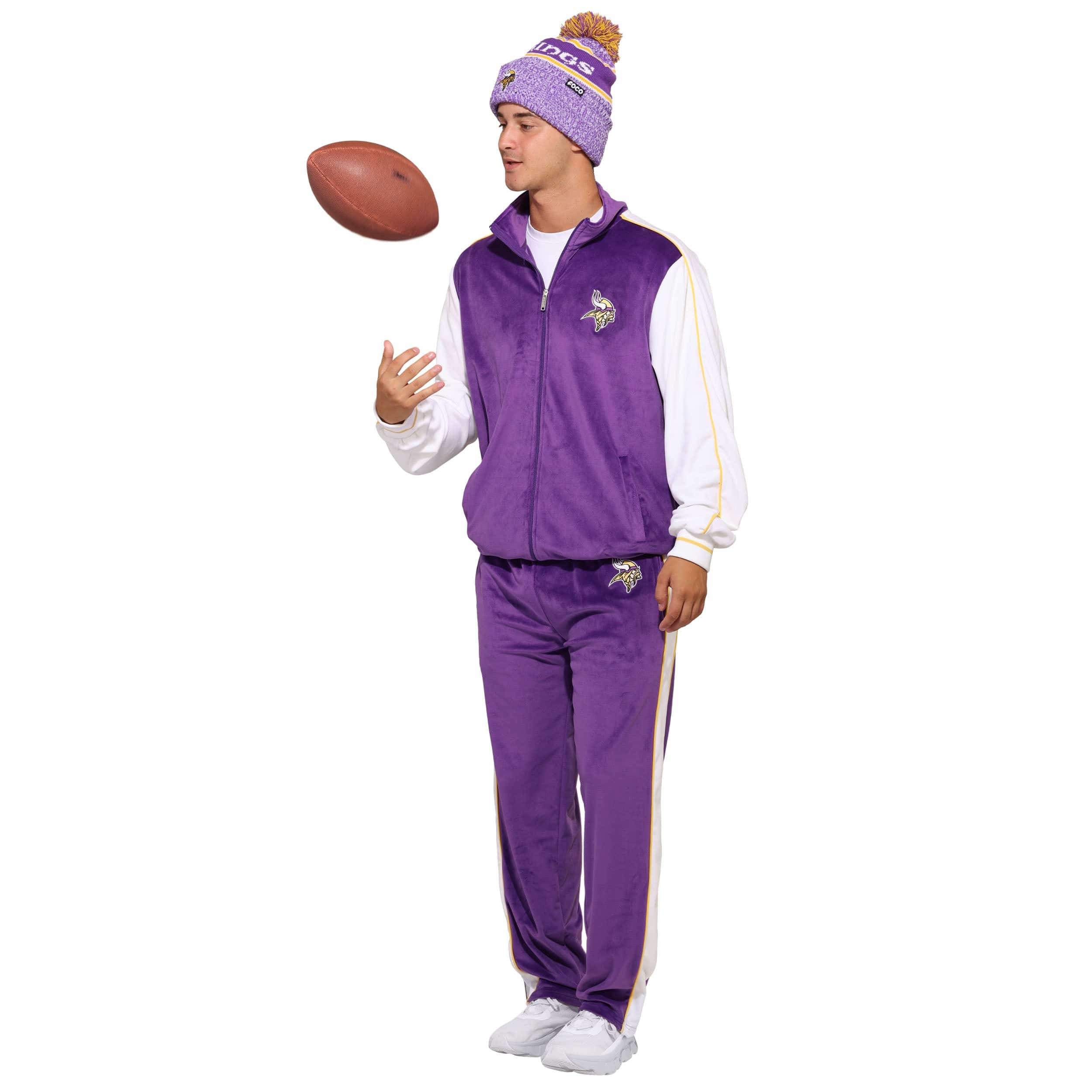 Minnesota Vikings NFL Two Tone Velour Pants - Image 5