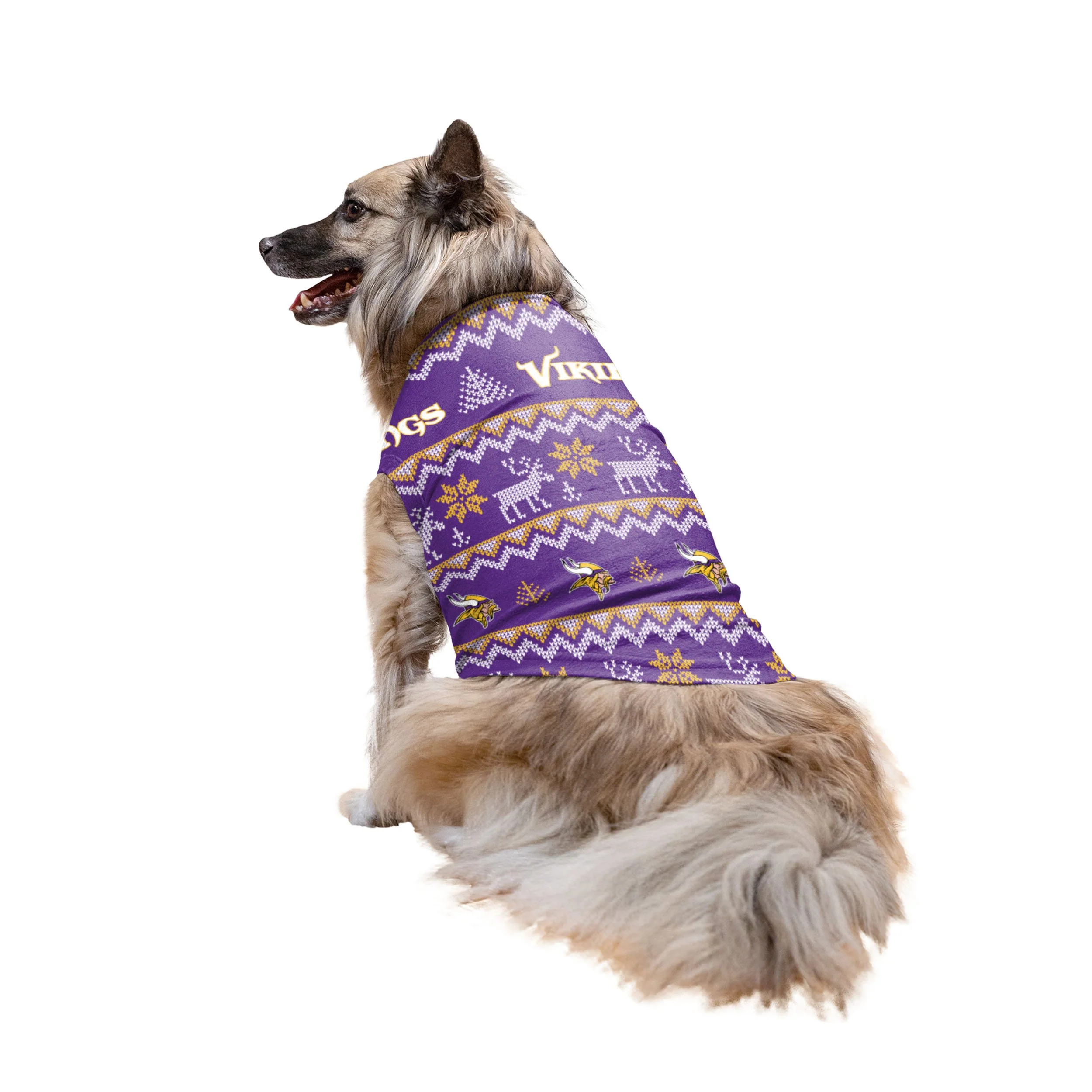 Minnesota Vikings NFL Ugly Pattern Family Holiday Pajamas - Image 7