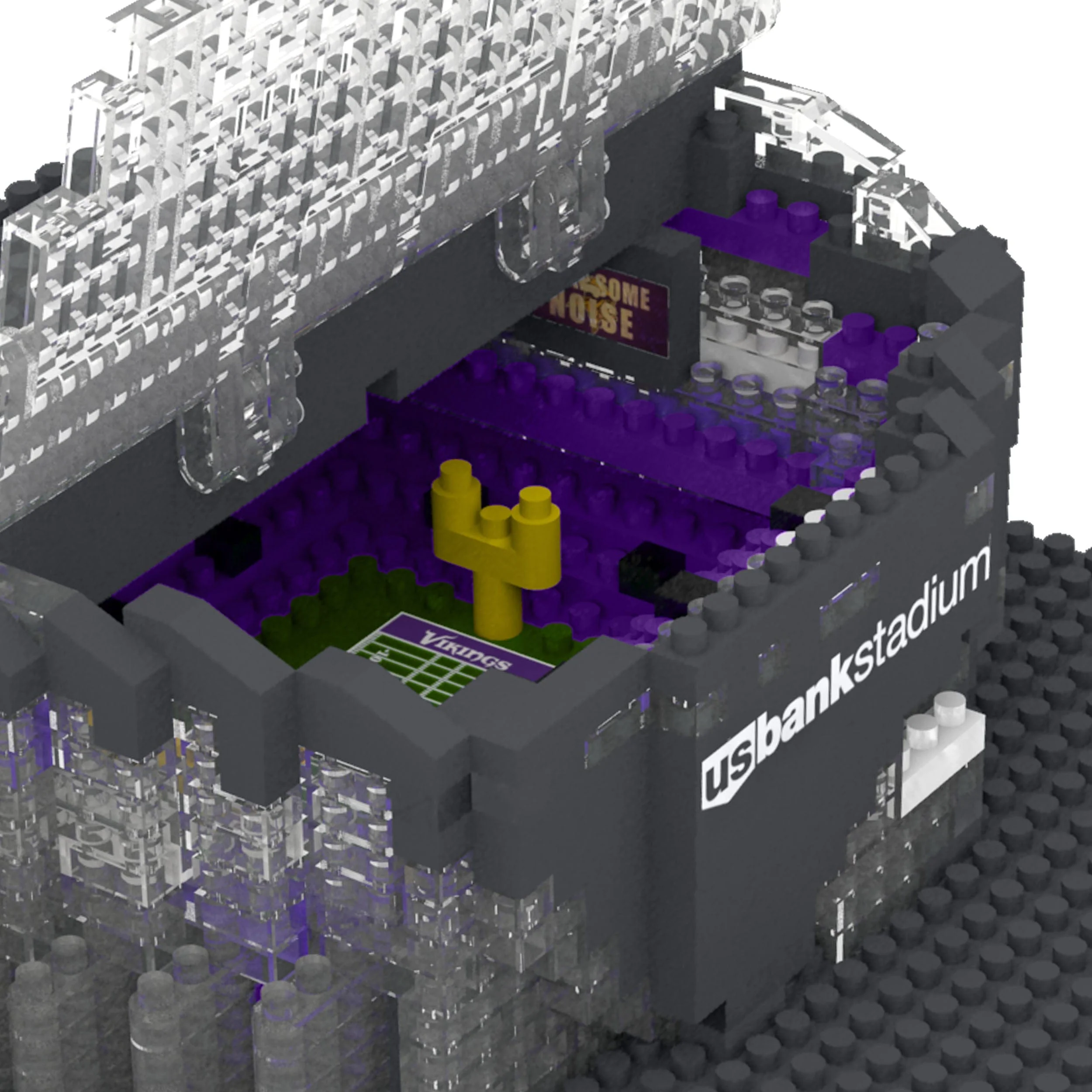 Minnesota Vikings NFL US Bank Stadium Mini BRXLZ Stadium - Image 6