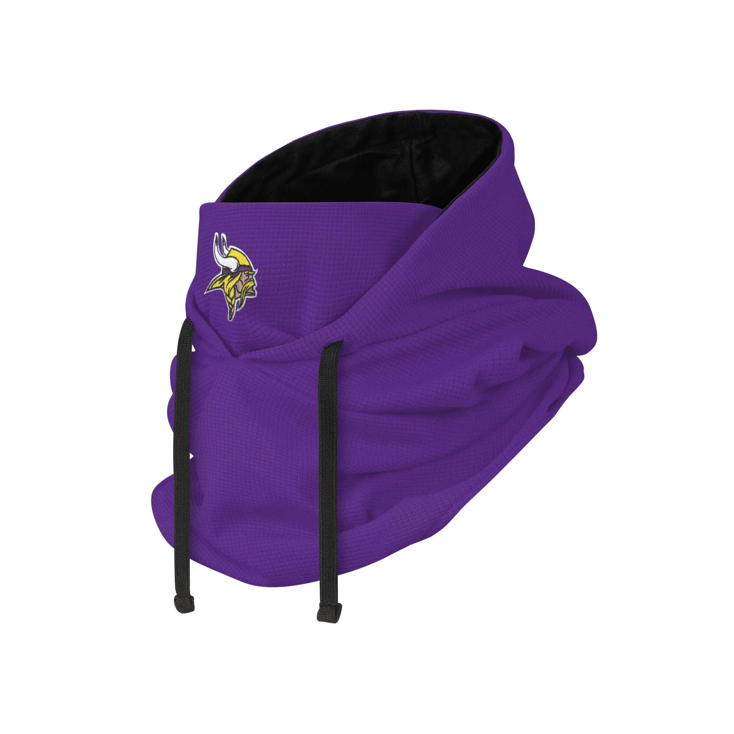 Minnesota Vikings NFL Waffle Drawstring Hooded Gaiter - Image 2