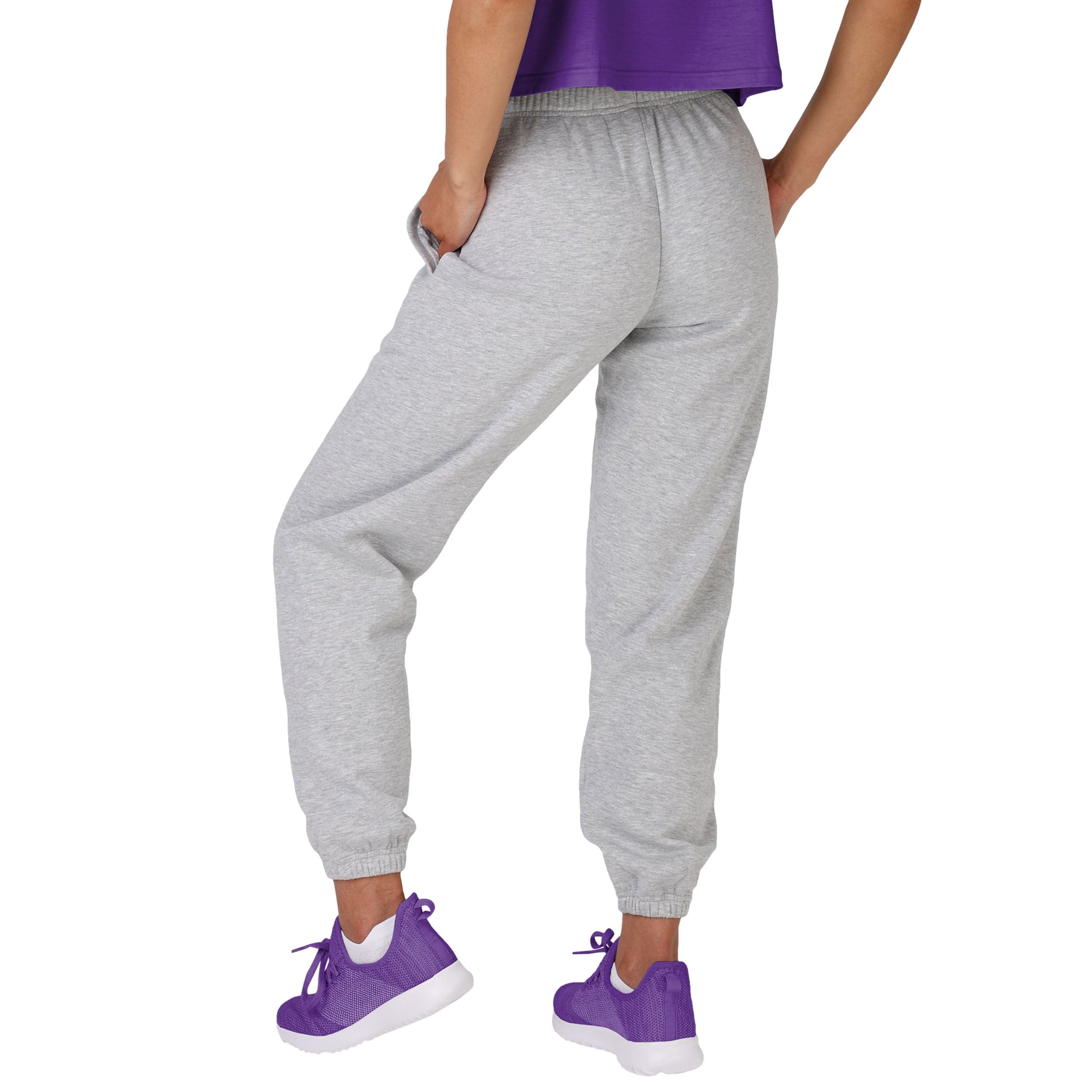 Minnesota Vikings NFL Womens Big Wordmark Gray Sweatpants - Image 2