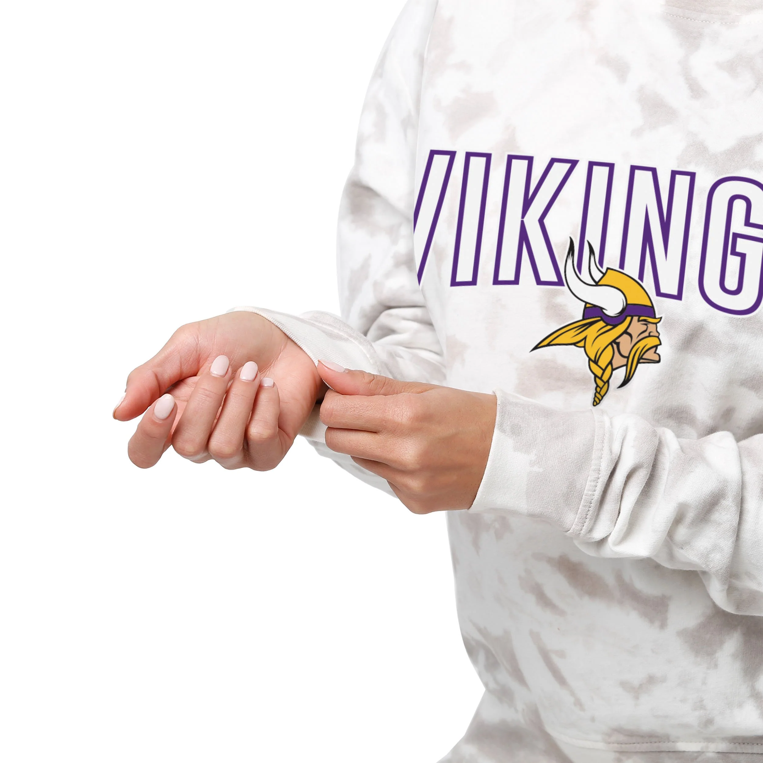 Minnesota Vikings NFL Womens Cloud Coverage Sweater - Image 3