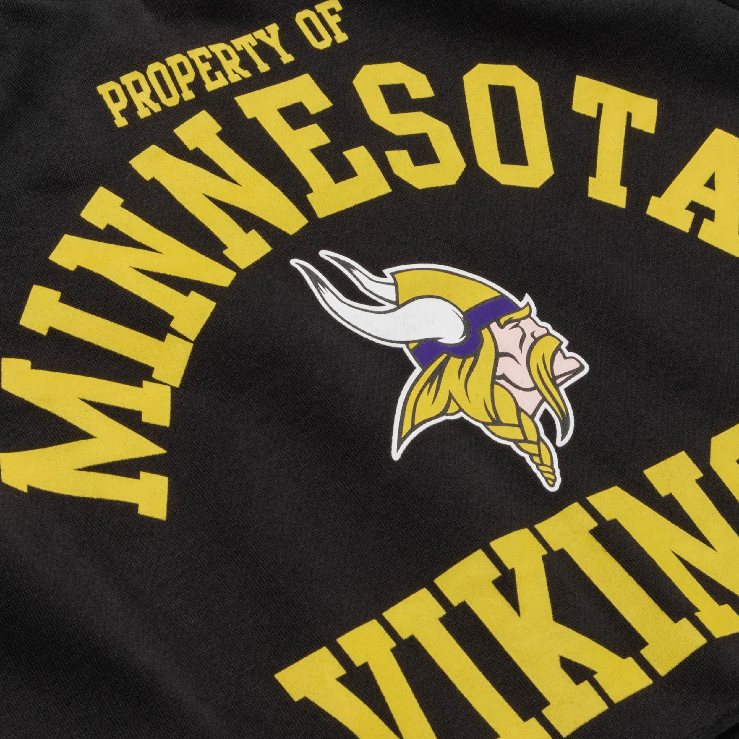 Minnesota Vikings NFL Womens Cropped Team Crewneck - Image 3