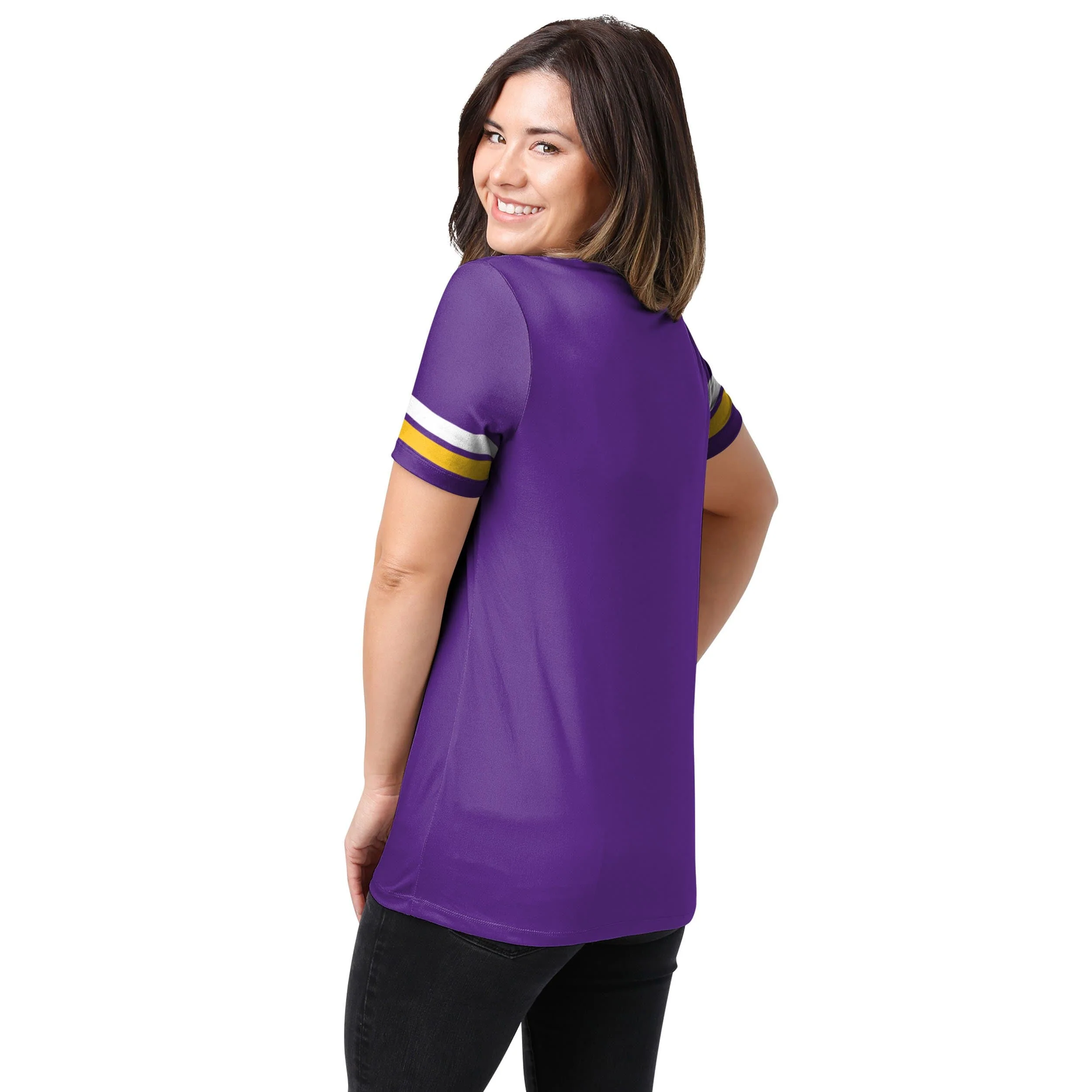 Minnesota Vikings NFL Womens Gameday Ready Lounge Shirt - Image 2