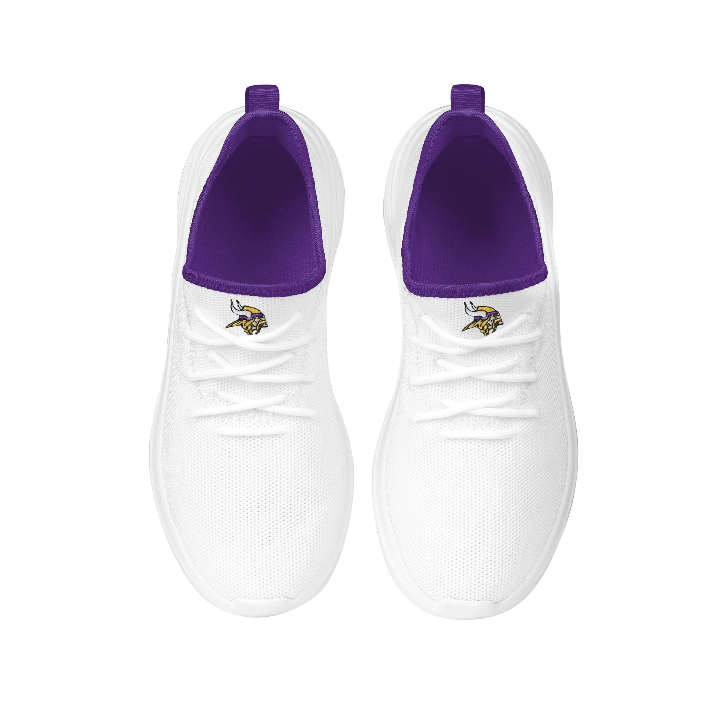 Minnesota Vikings NFL Womens Midsole White Sneakers - Image 4