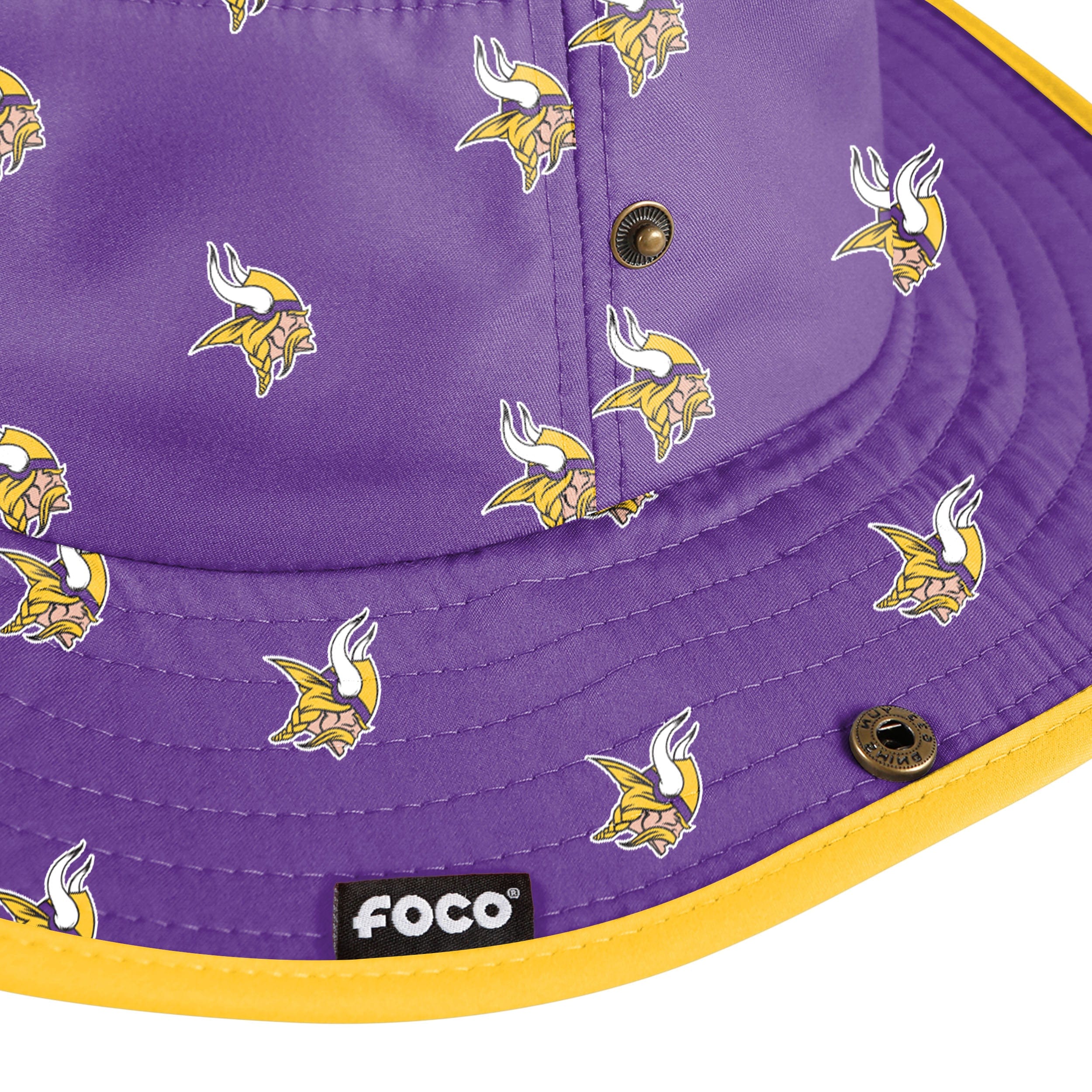 Minnesota Vikings NFL Womens Mini Print Hybrid Boonie Hat - Image 3