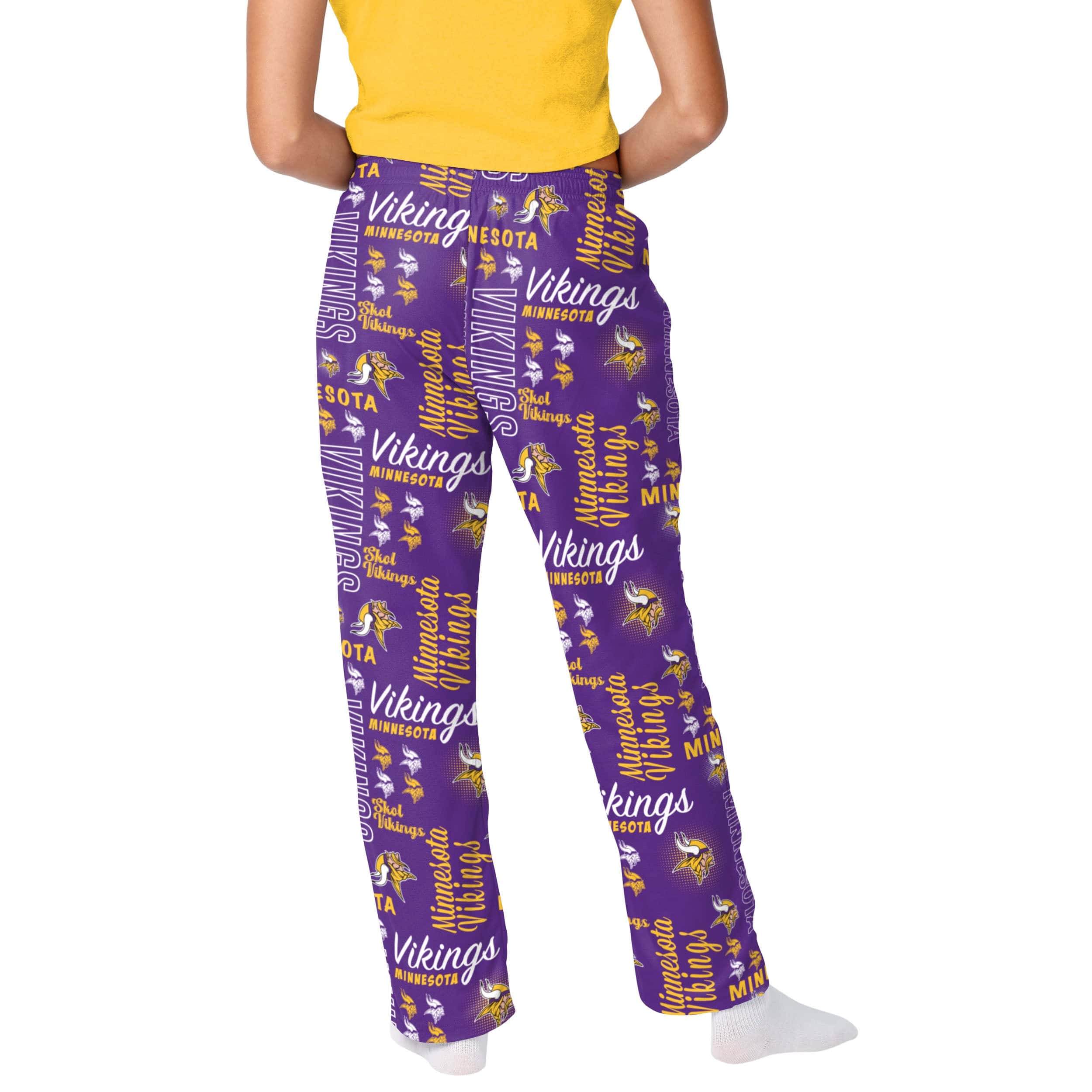Minnesota Vikings NFL Womens Mini Print Lounge Pants - Image 2