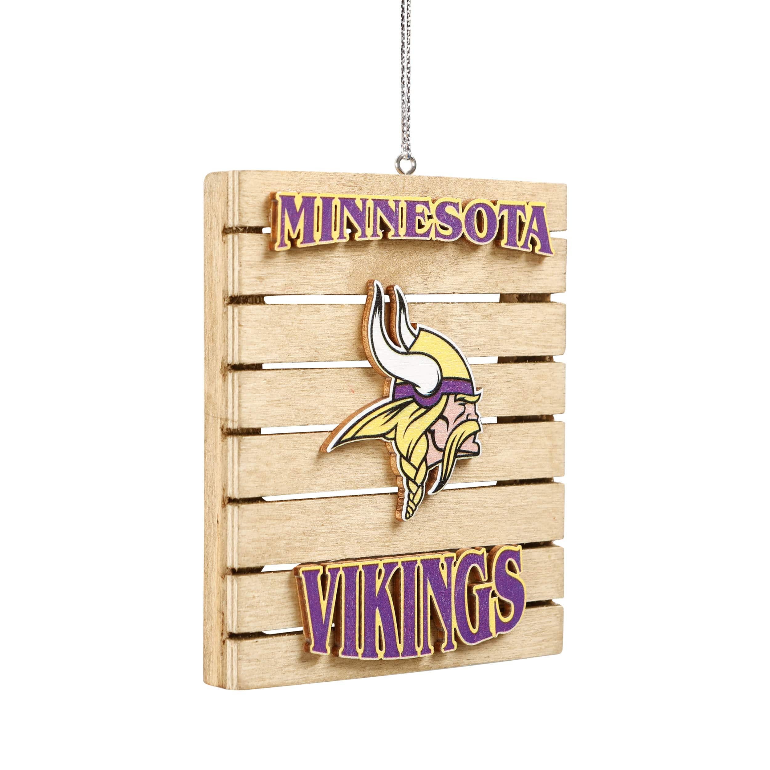 Minnesota Vikings NFL Wood Pallet Sign Ornament - Image 2