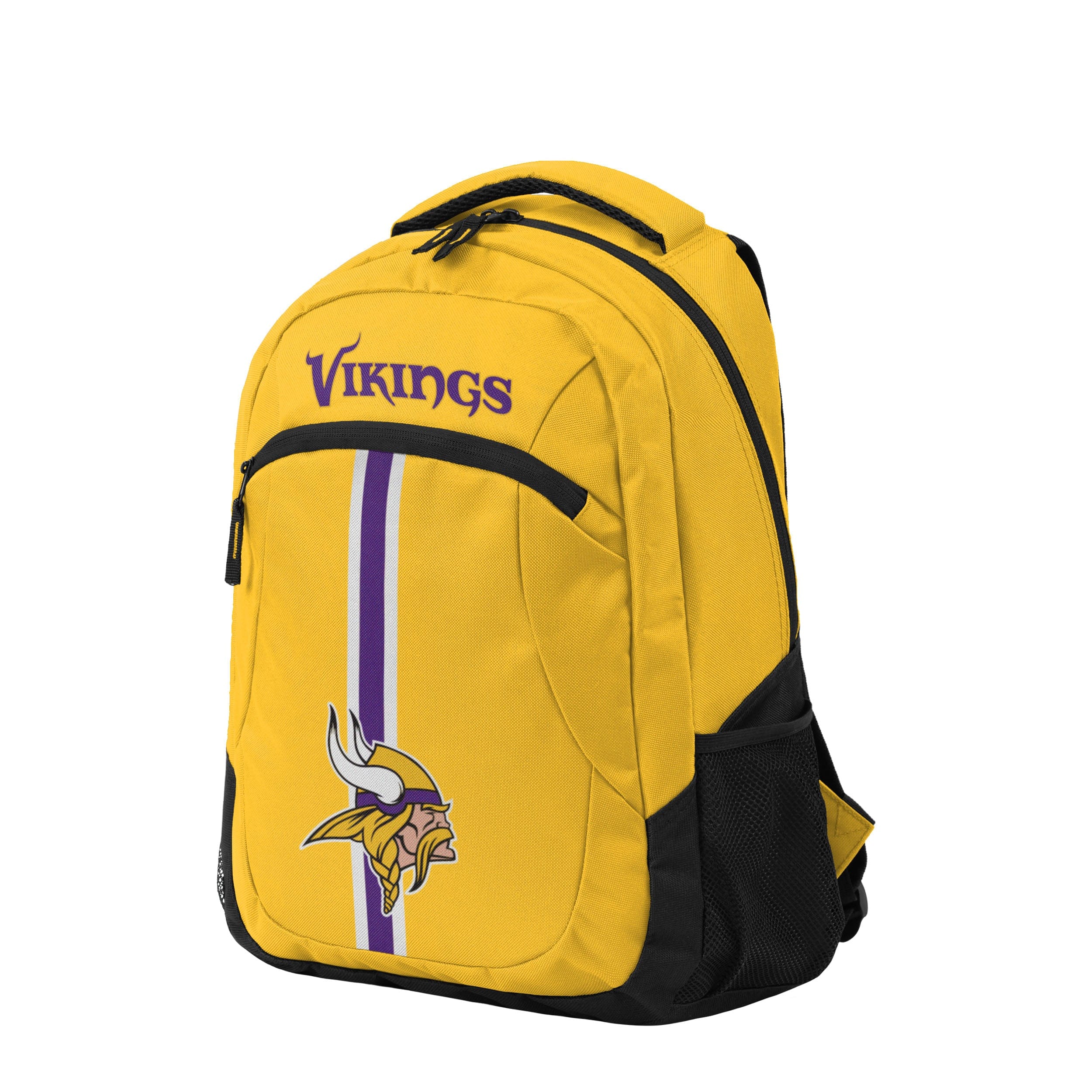Minnesota Vikings NFL Yellow Alternate Color Action Backpack - Image 2