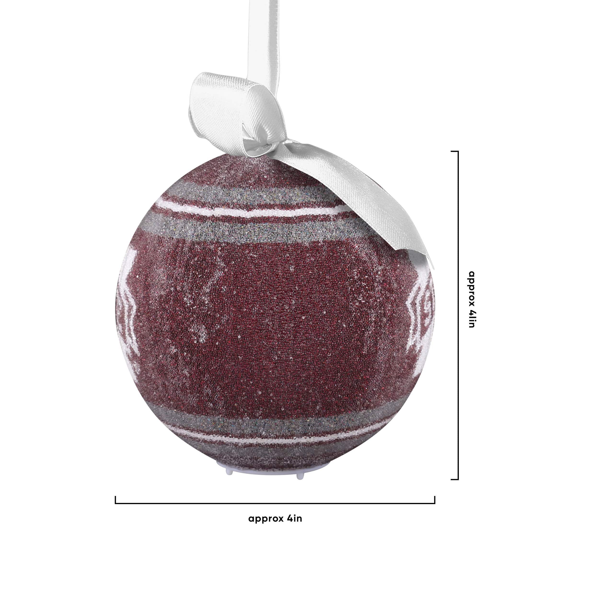 Mississippi State Bulldogs NCAA LED Shatterproof Ball Ornament - Image 4