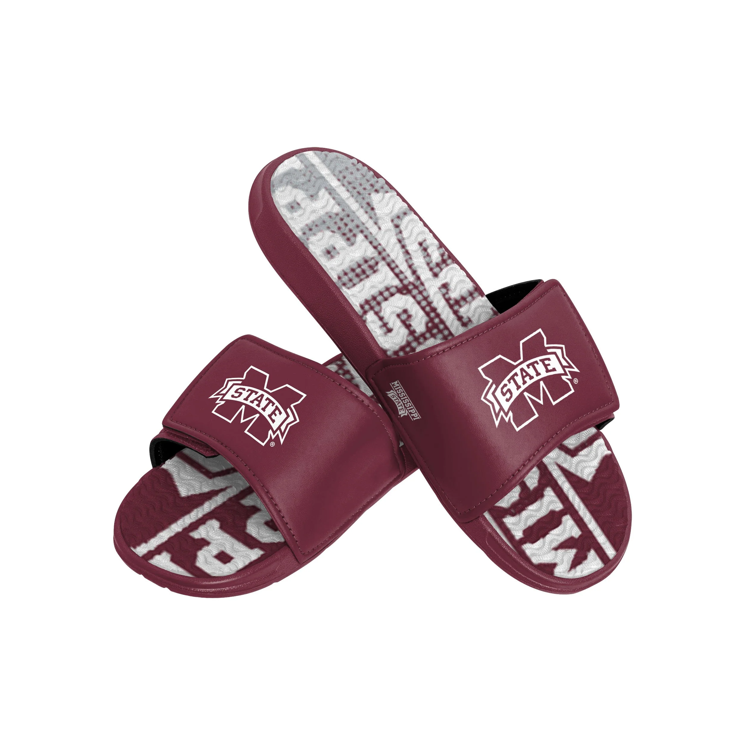 Mississippi State Bulldogs NCAA Mens Gradient Wordmark Gel Slide