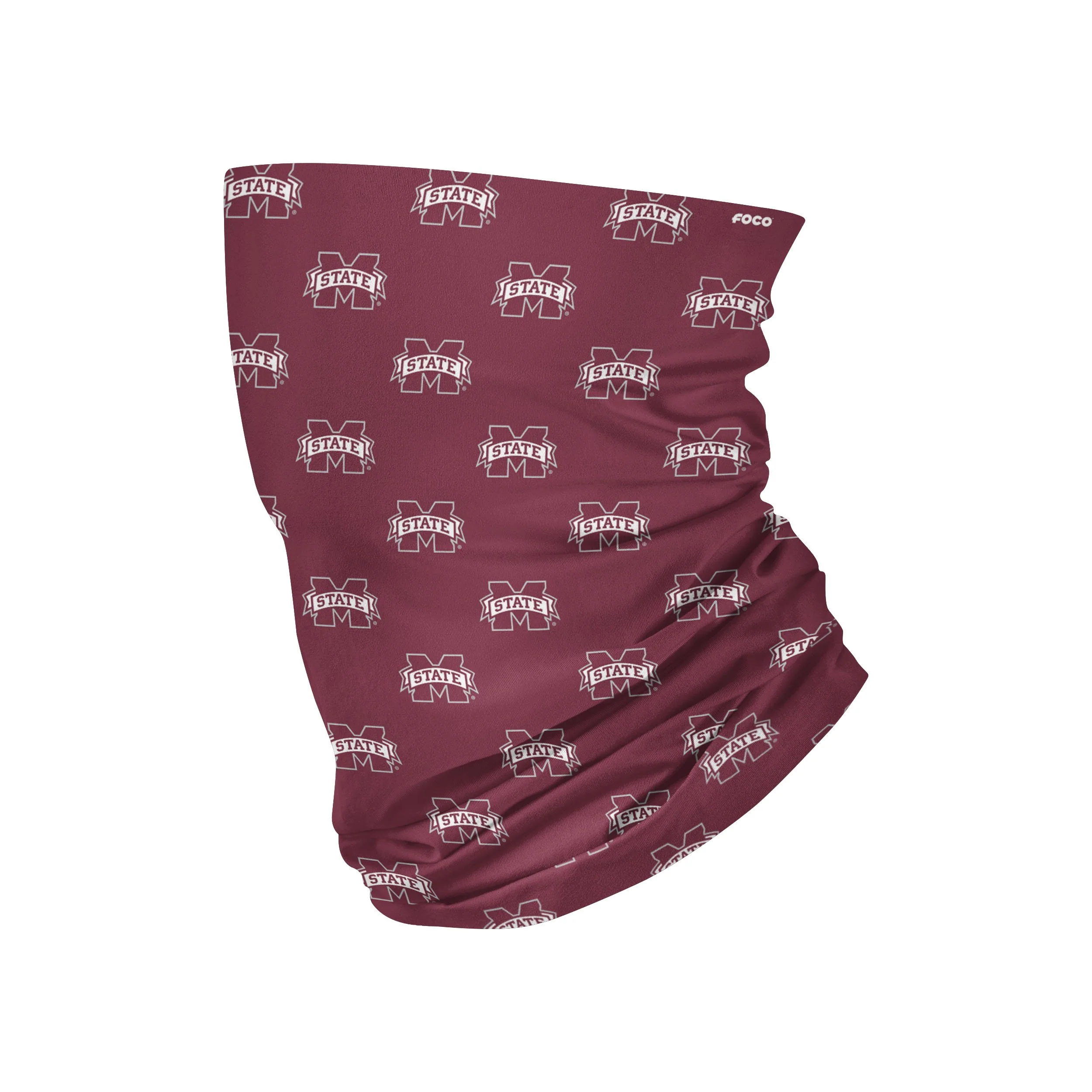 Mississippi State Bulldogs NCAA Mini Print Logo Gaiter Scarf