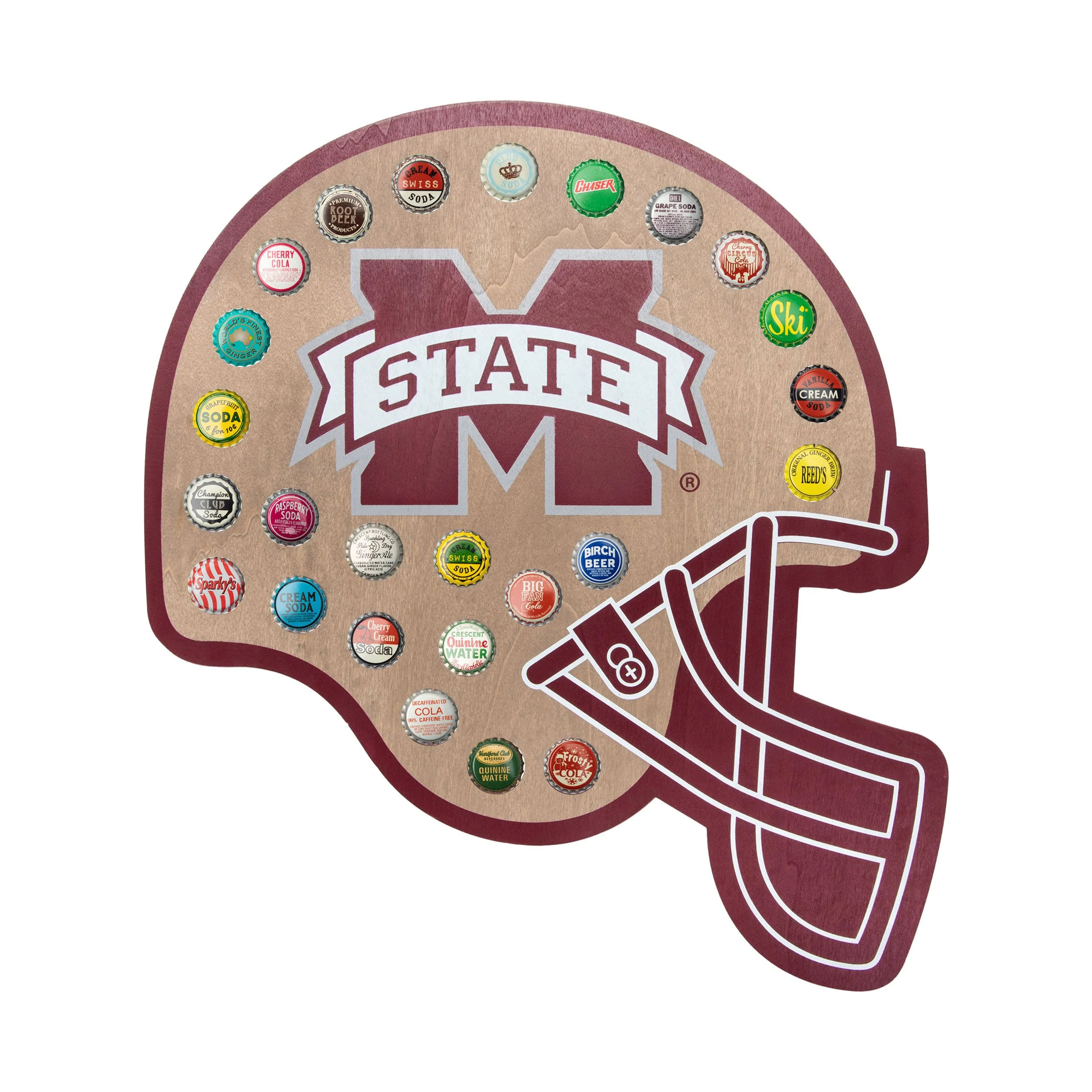 Mississippi State Bulldogs NCAA Push Bottle Cap Wall Sign