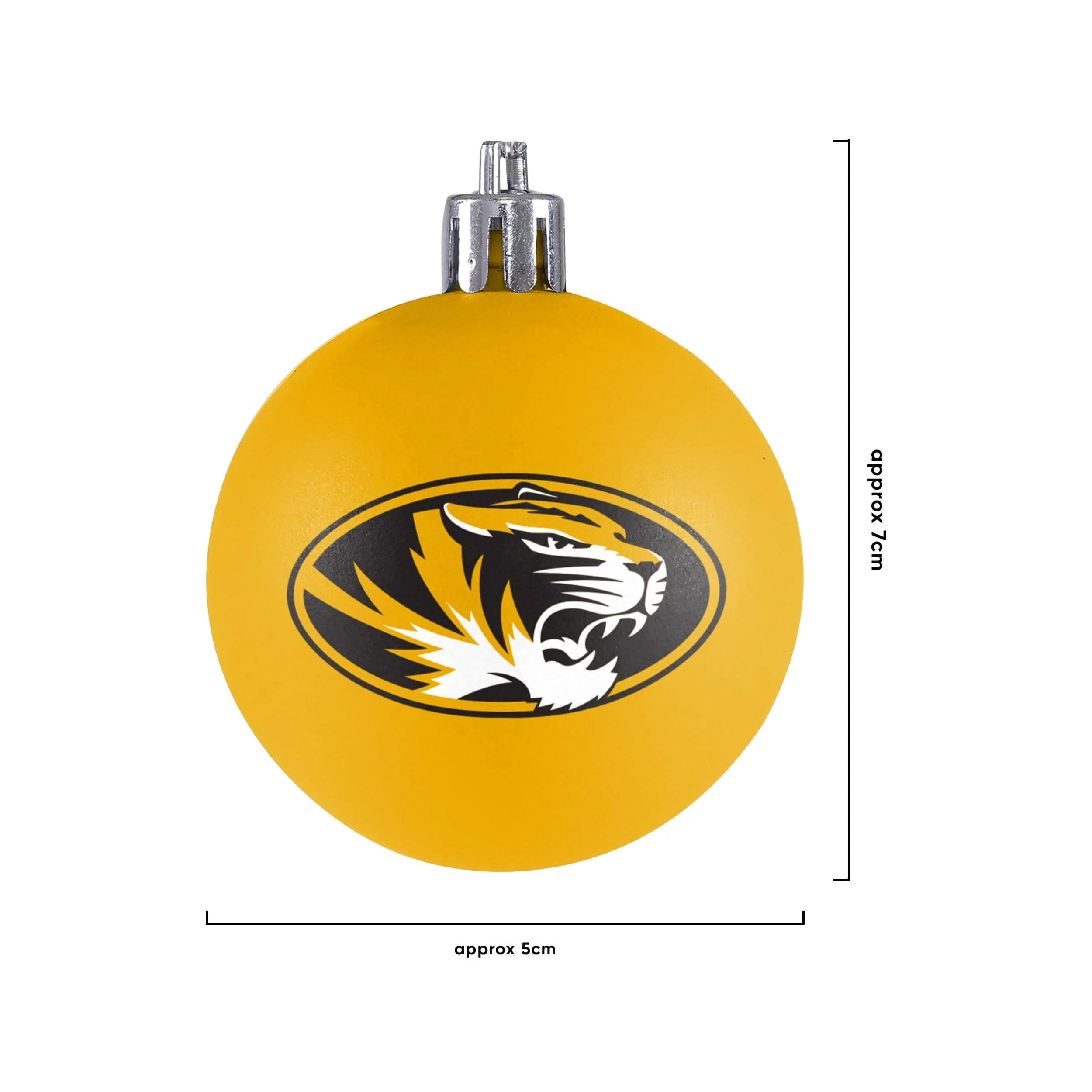 Missouri Tigers NCAA 12 Pack Plastic Ball Ornament Set - Image 3
