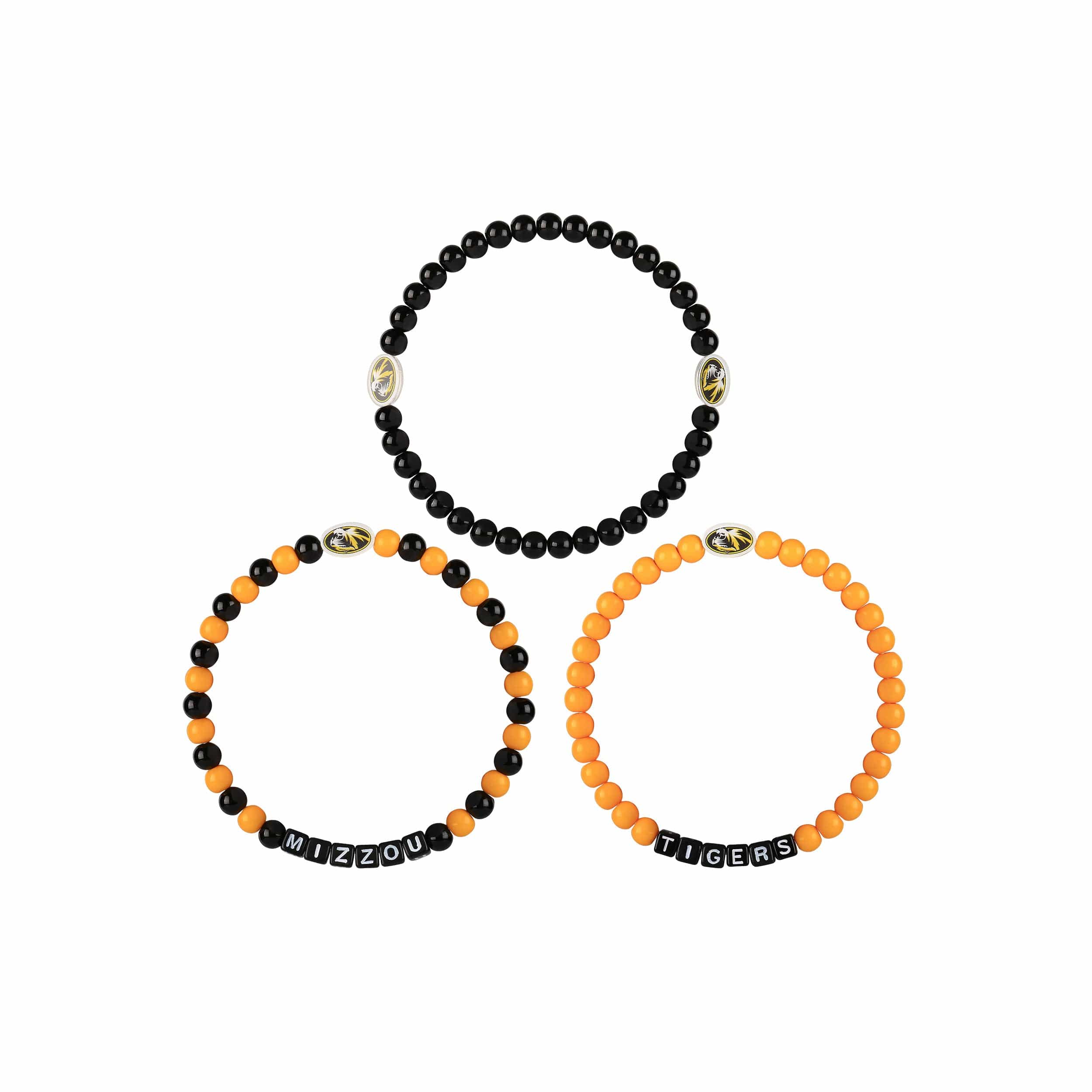 Missouri Tigers NCAA 3 Pack Beaded Friendship Bracelet - Image 3
