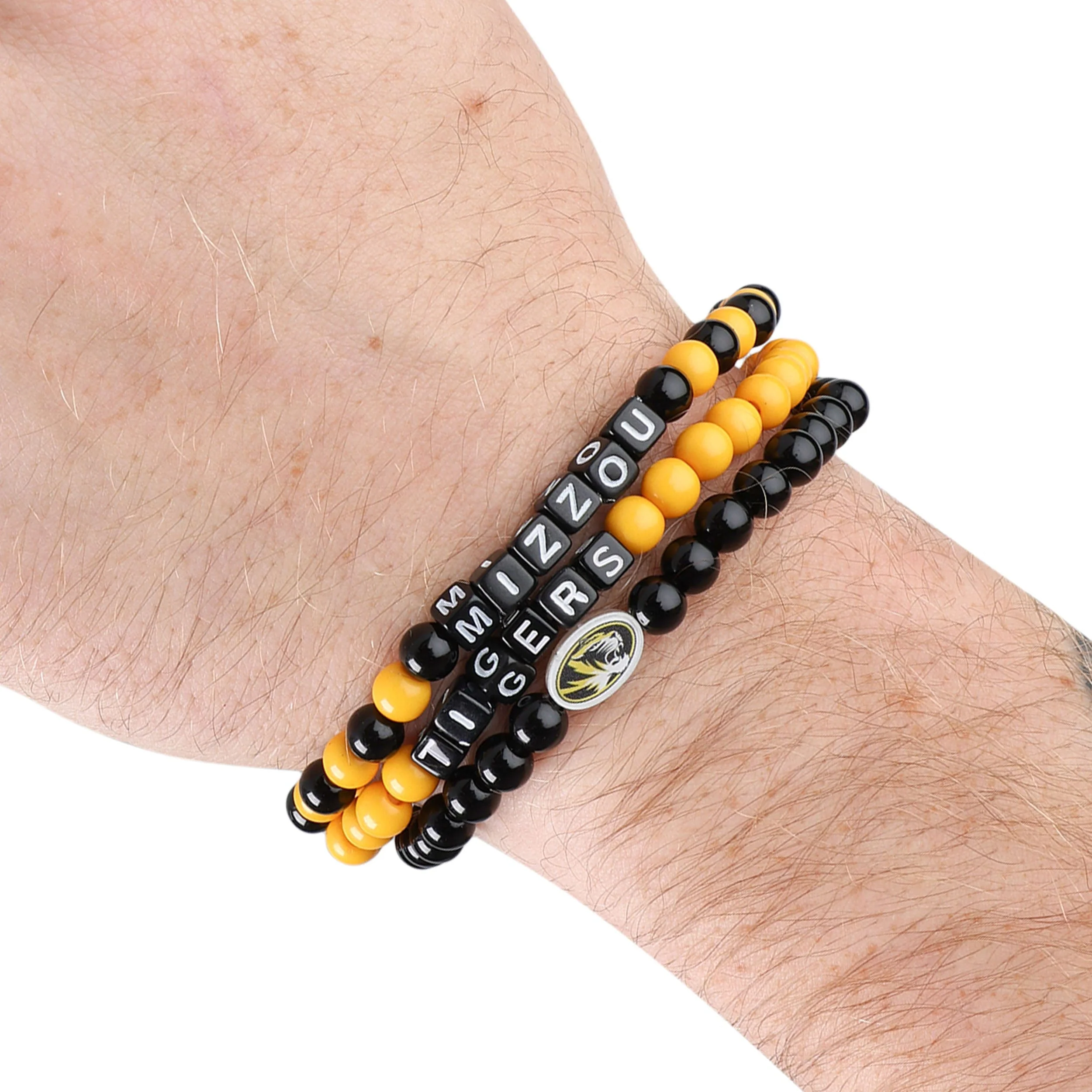 Missouri Tigers NCAA 3 Pack Beaded Friendship Bracelet - Image 4