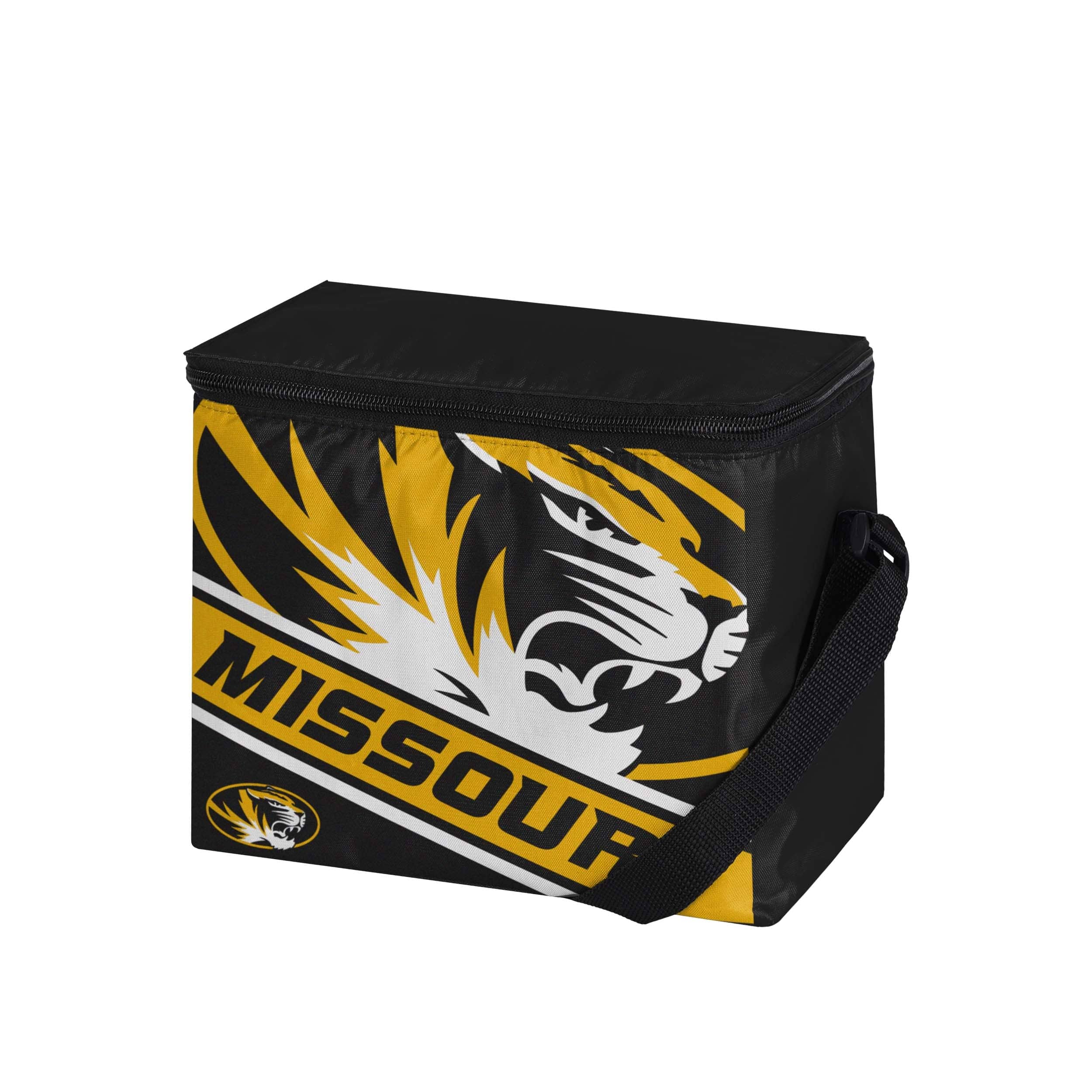 Missouri Tigers NCAA Big Logo Stripe 6 Pack Cooler - Image 2