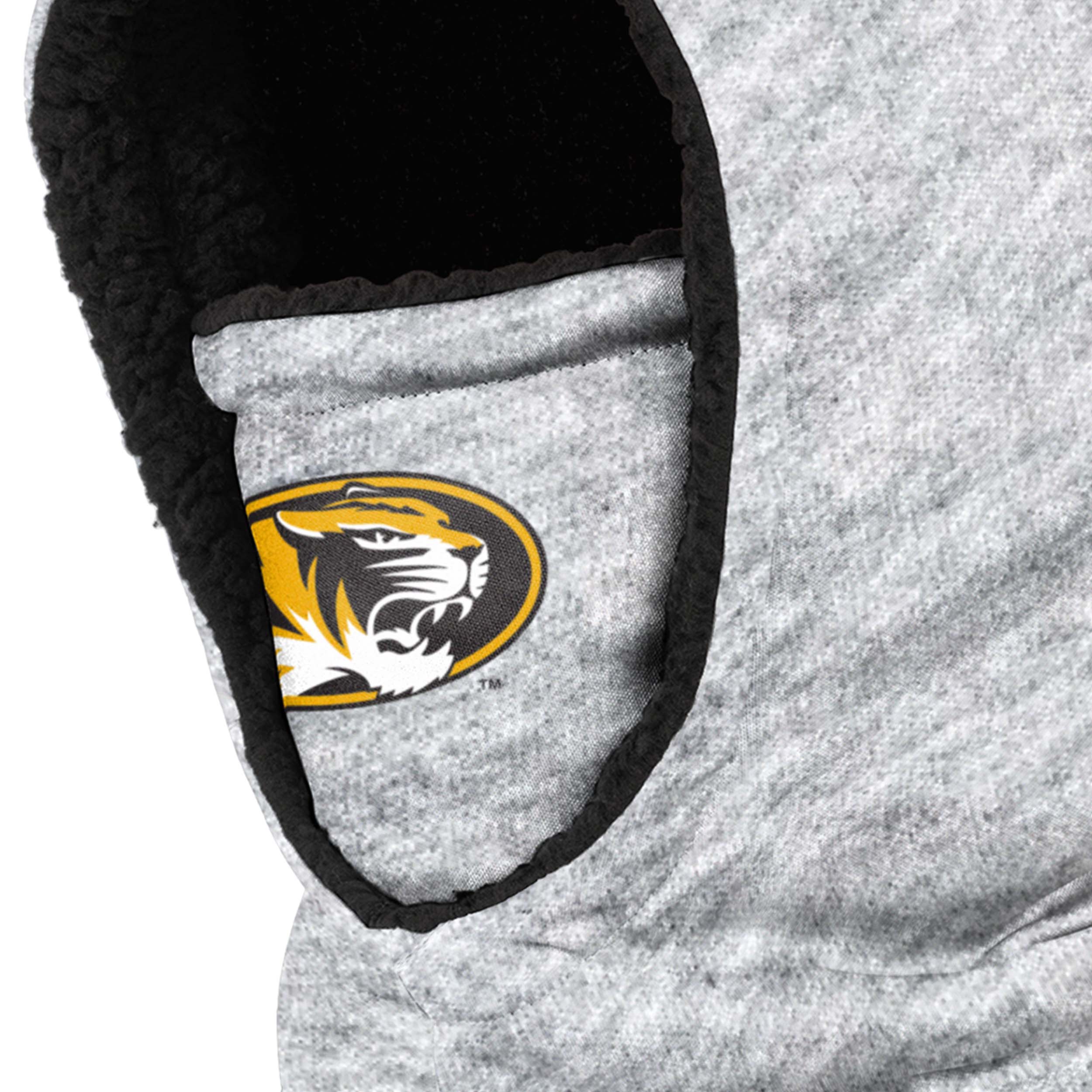 Missouri Tigers NCAA Heather Grey Big Logo Hooded Gaiter - Image 3