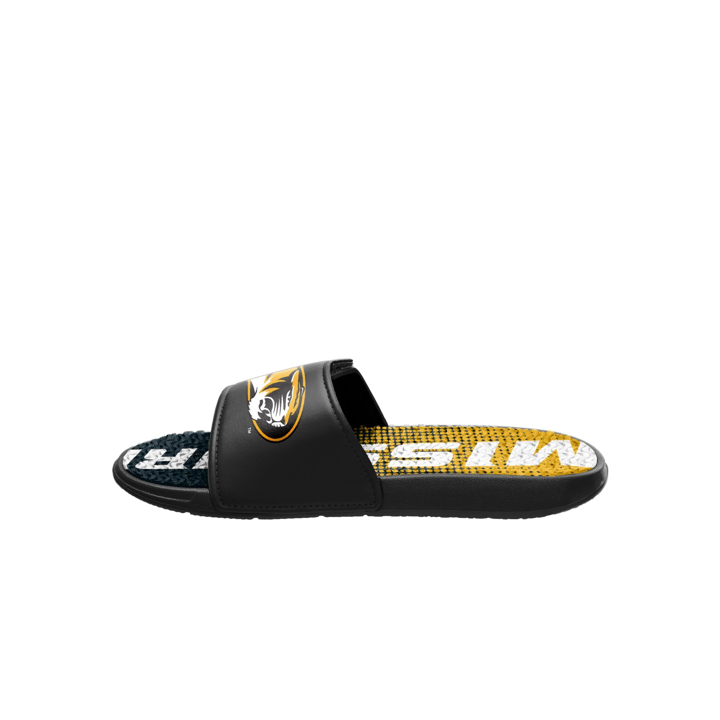 Missouri Tigers NCAA Mens Gradient Wordmark Gel Slide - Image 4