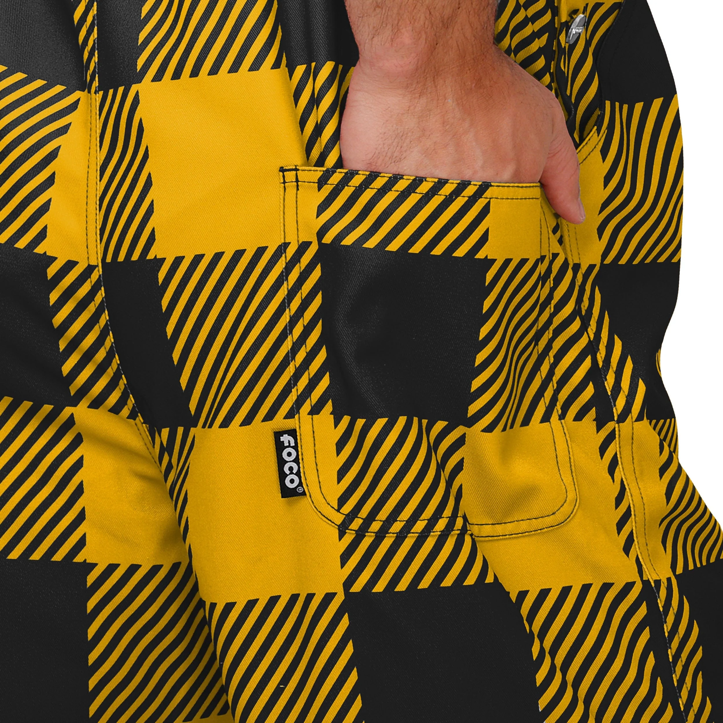 Missouri Tigers NCAA Mens Plaid Bib Overalls - Image 6