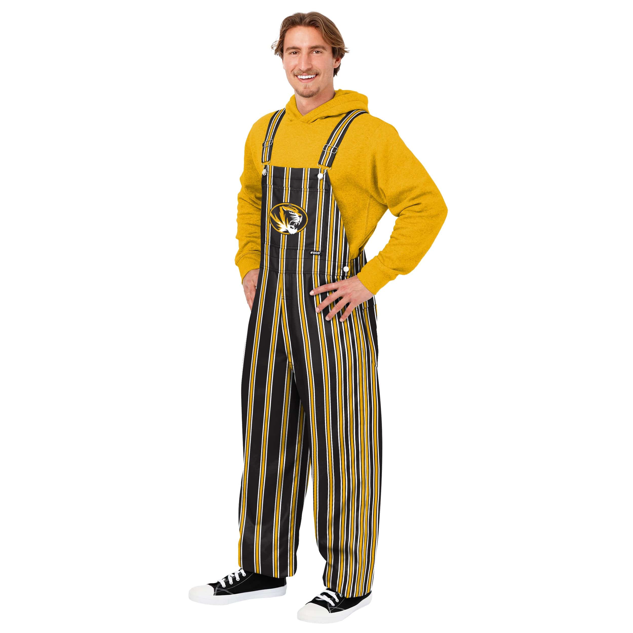 Missouri Tigers NCAA Mens Sideline Spirit Bib Overalls