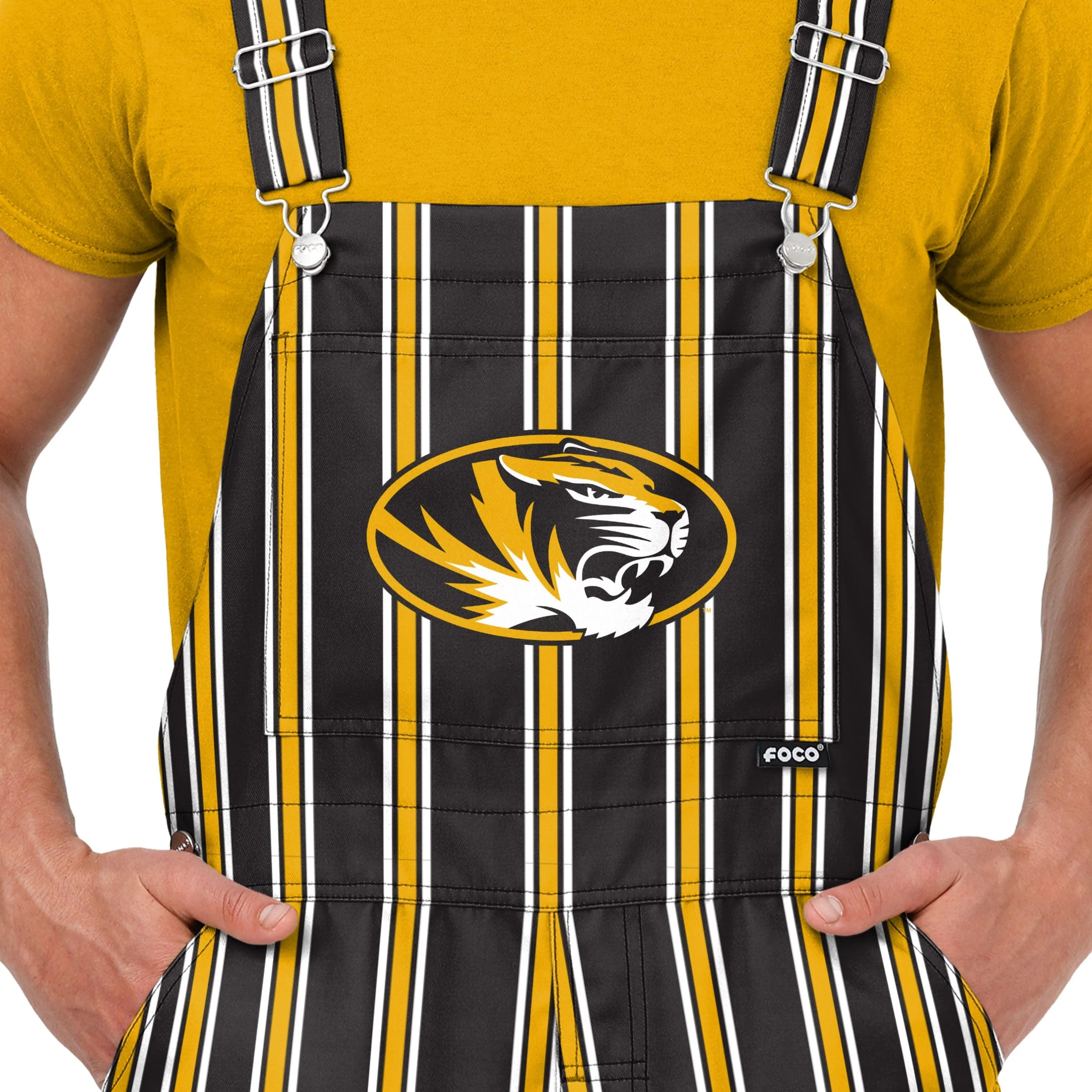 Missouri Tigers NCAA Mens Sideline Spirit Bib Overalls - Image 4