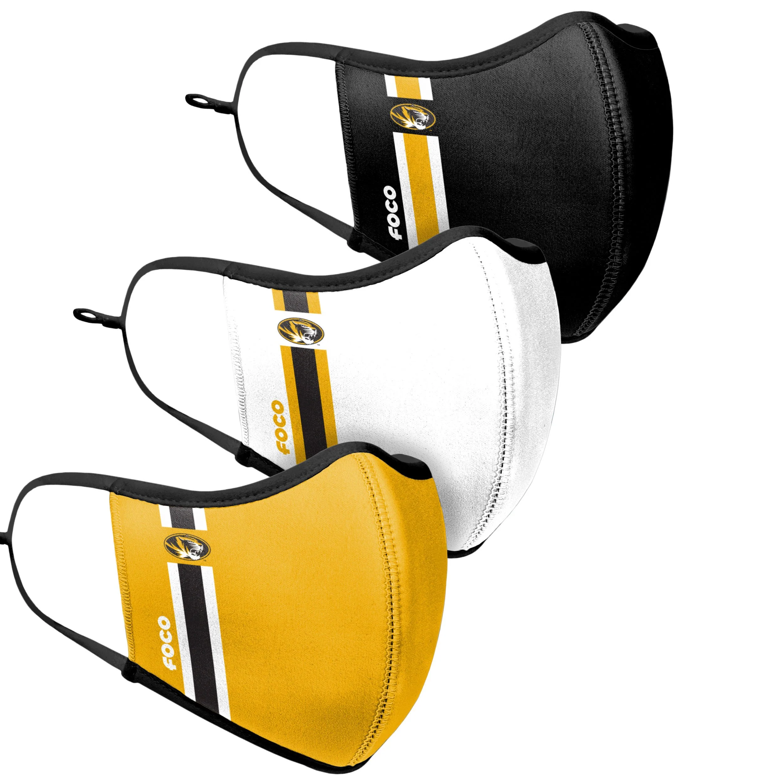 Missouri Tigers NCAA Sport 3 Pack Face Cover - Image 3