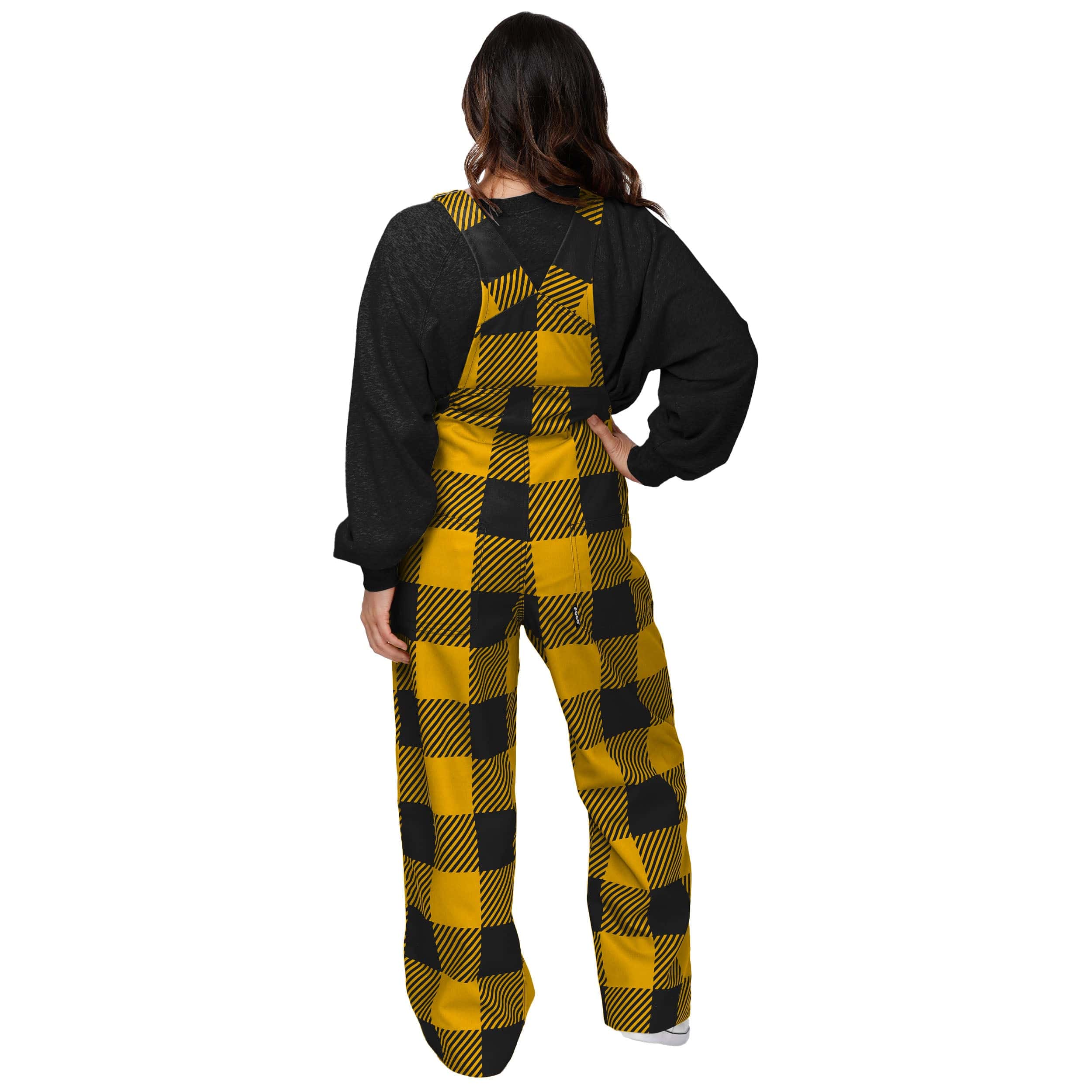 Missouri Tigers NCAA Womens Plaid Bib Overalls - Image 2
