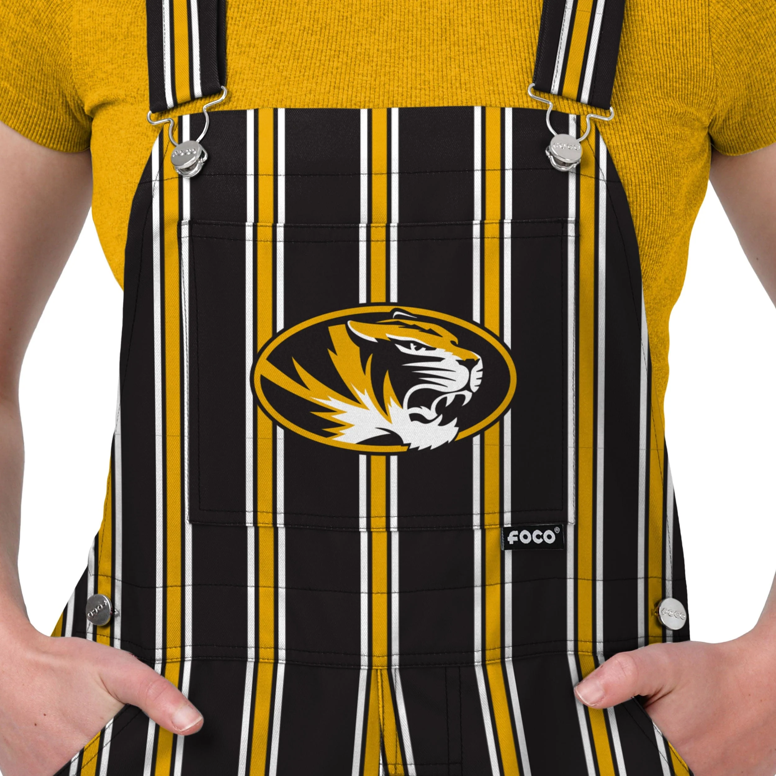 Missouri Tigers NCAA Womens Sideline Spirit Bib Overalls - Image 4