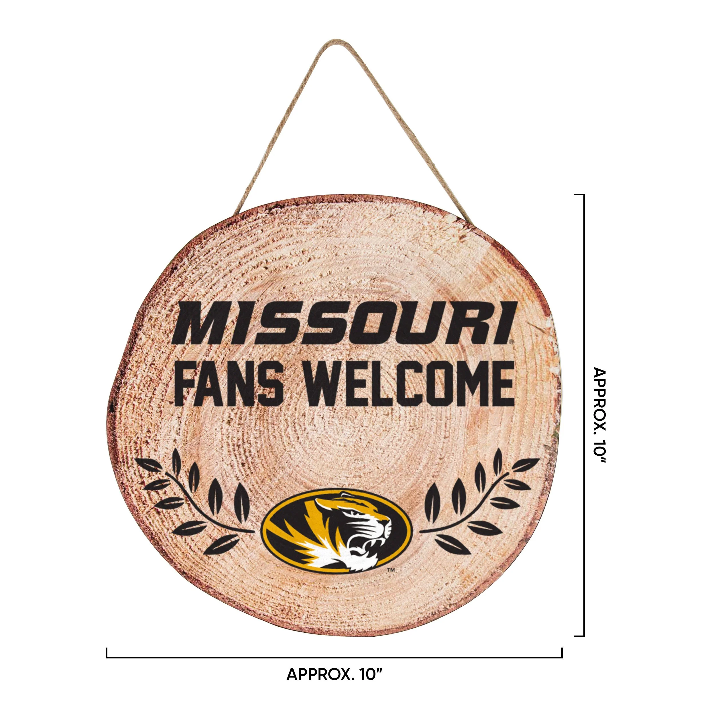Missouri Tigers NCAA Wood Stump Sign - Image 3