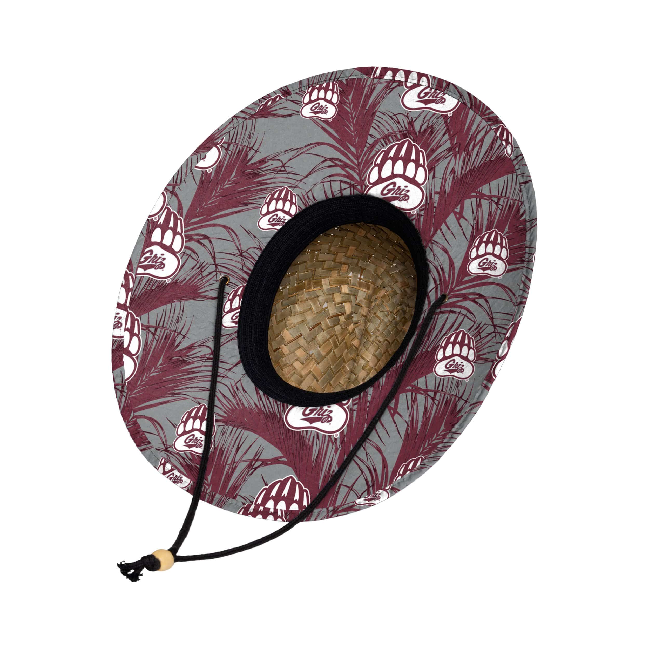 Montana Grizzlies NCAA Floral Straw Hat - Image 2