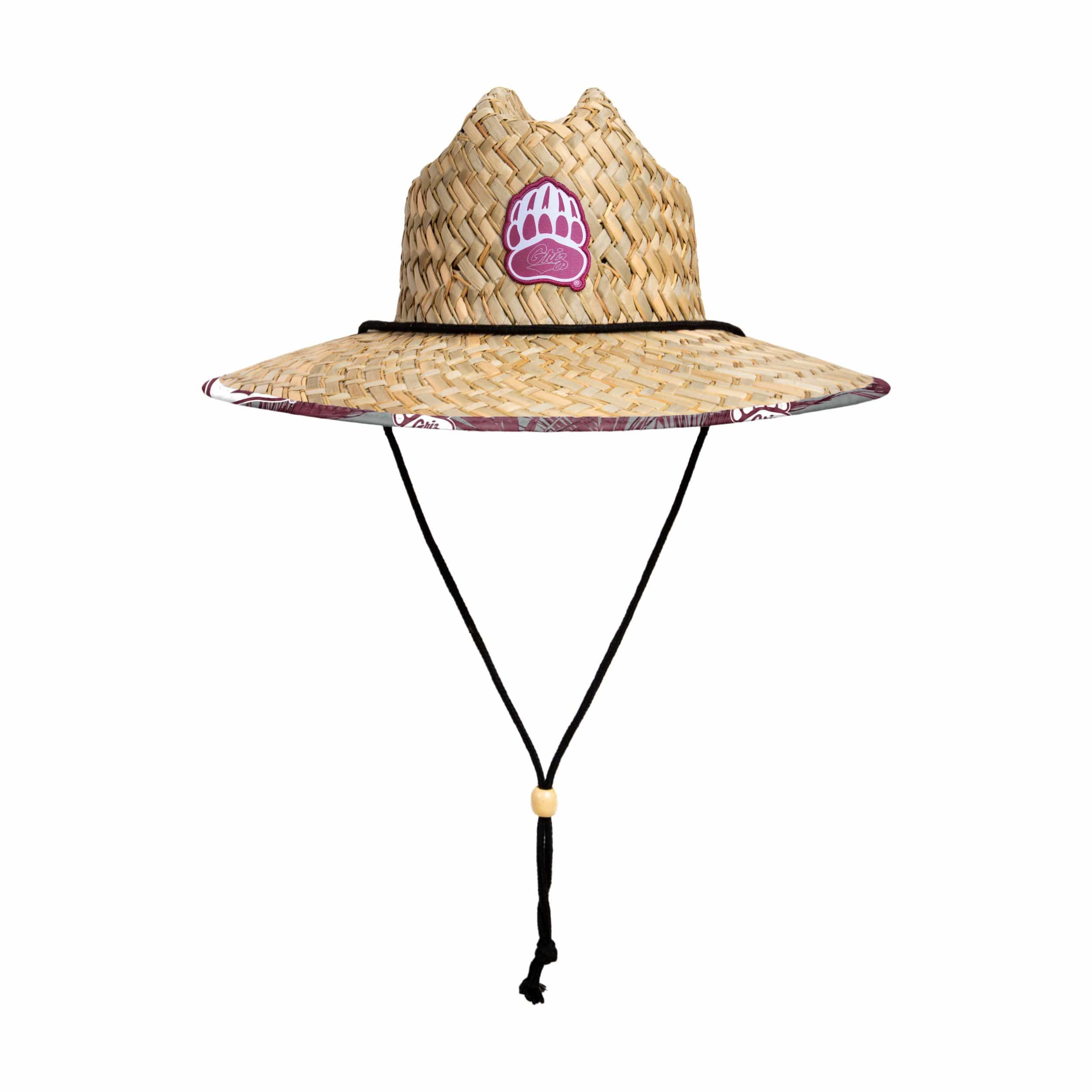 Montana Grizzlies NCAA Floral Straw Hat - Image 3