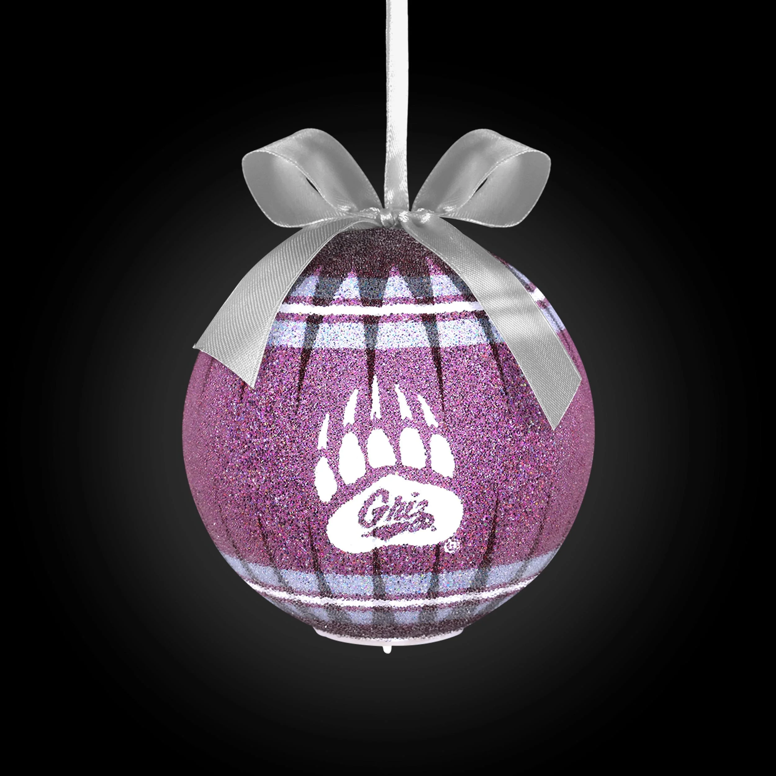 Montana Grizzlies NCAA LED Shatterproof Ball Ornament - Image 2