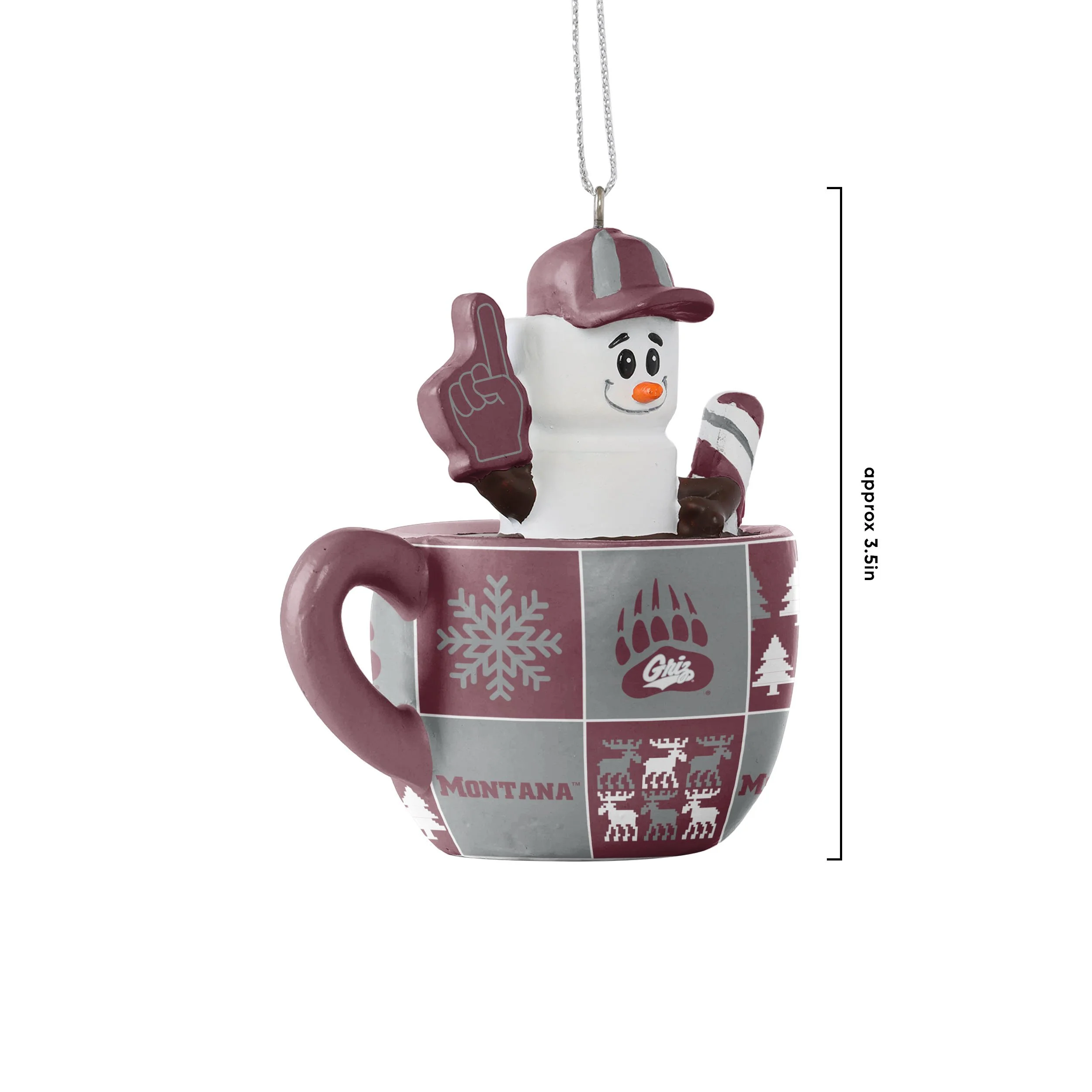 Montana Grizzlies NCAA Smores Mug Ornament - Image 3