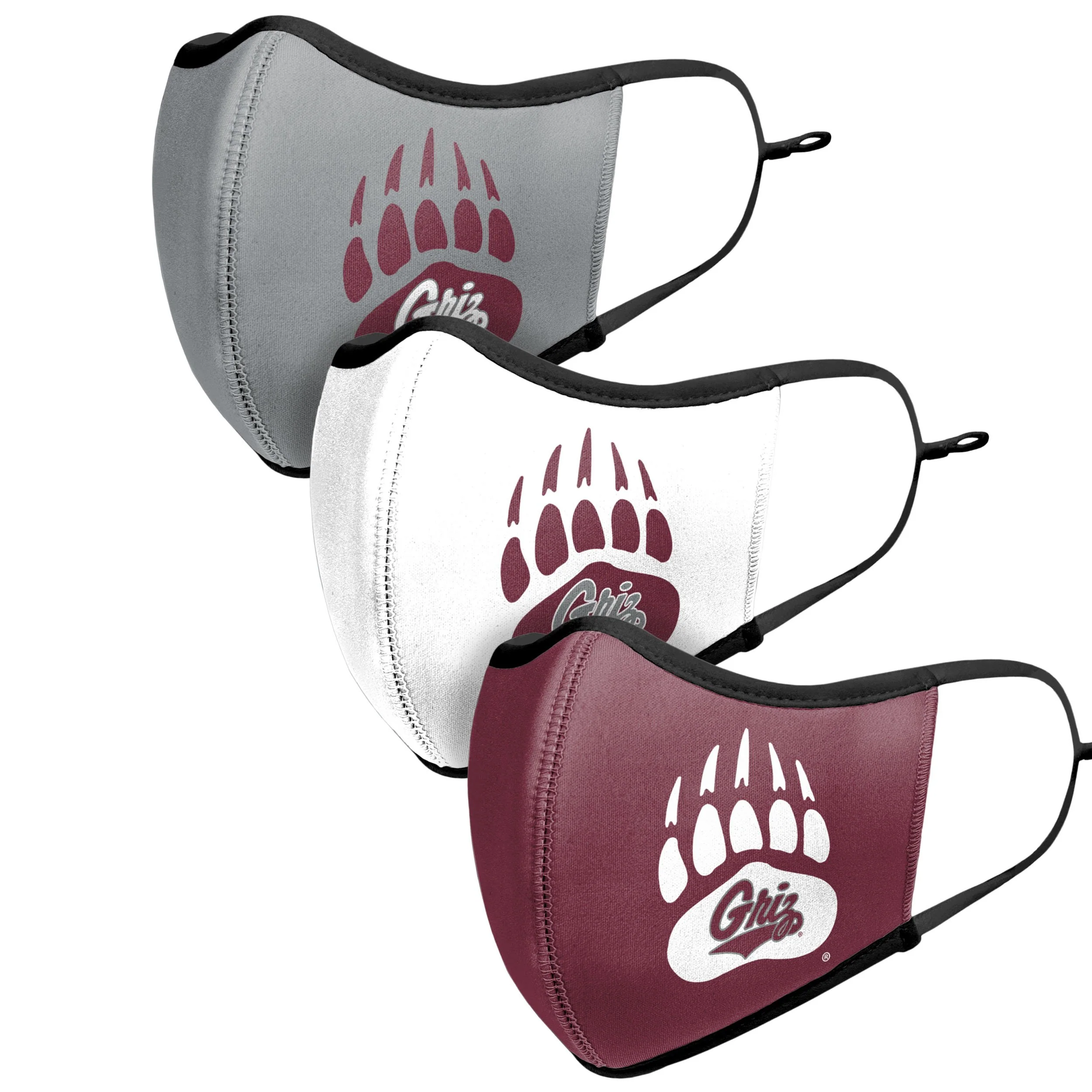 Montana Grizzlies NCAA Sport 3 Pack Face Cover - Image 4