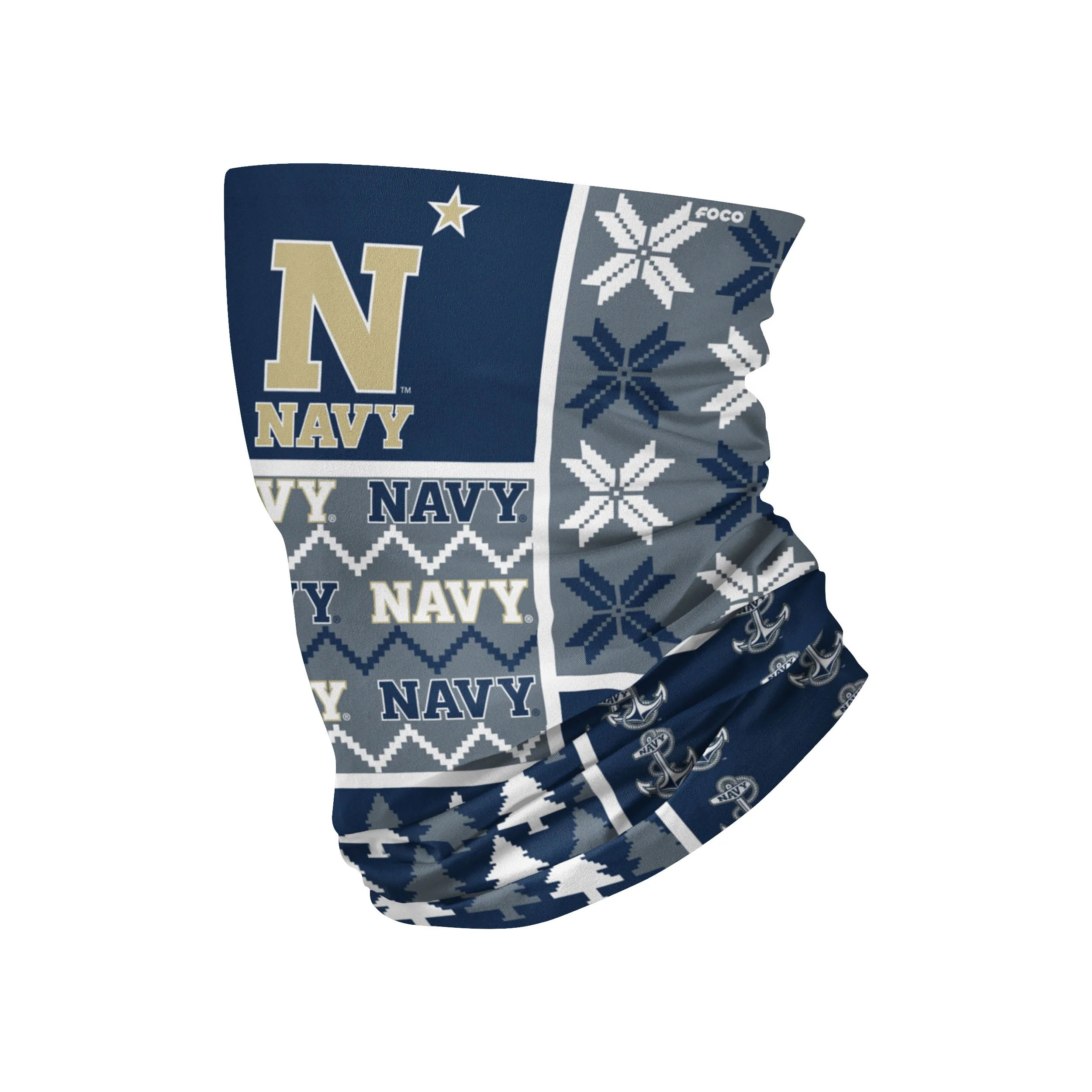 Navy Midshipmen NCAA Busy Block Gaiter Scarf