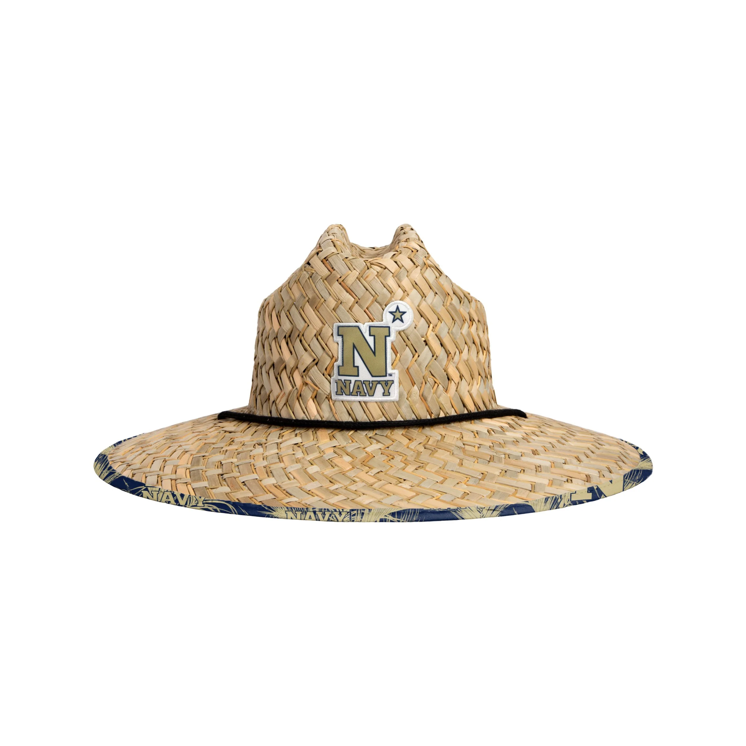 Navy Midshipmen NCAA Floral Straw Hat