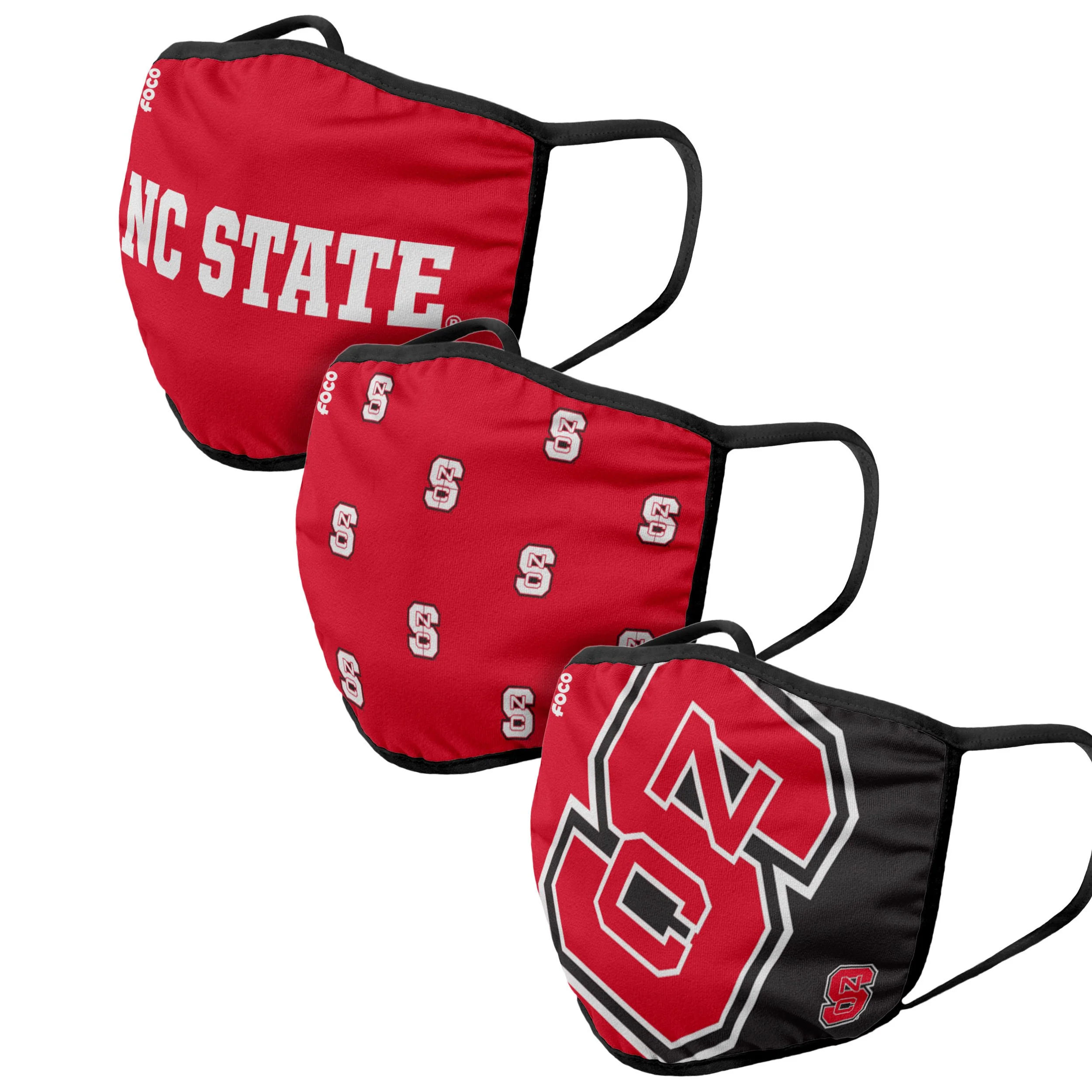 NC State Wolfpack NCAA 3 Pack Face Cover