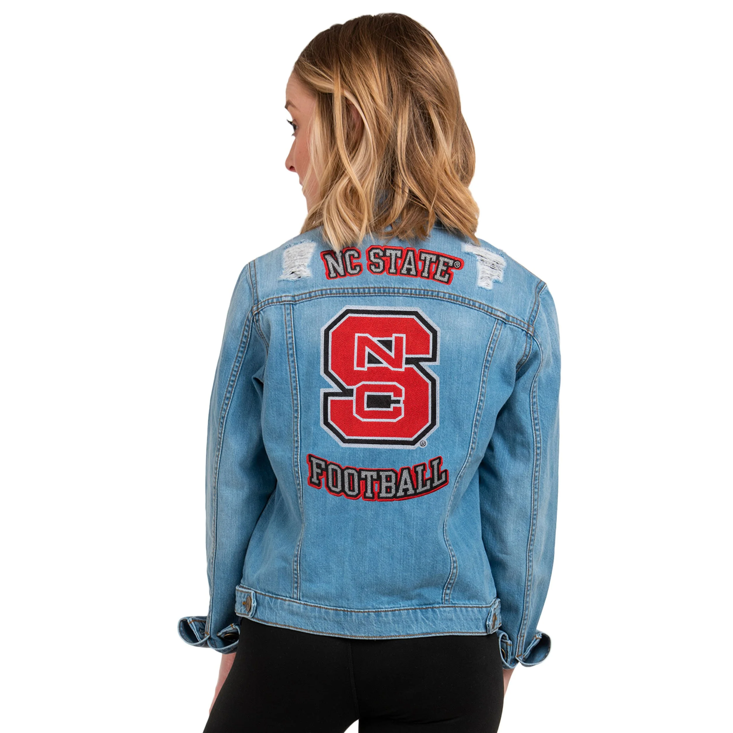 NC State Wolfpack NCAA Womens Denim Days Jacket - Image 2