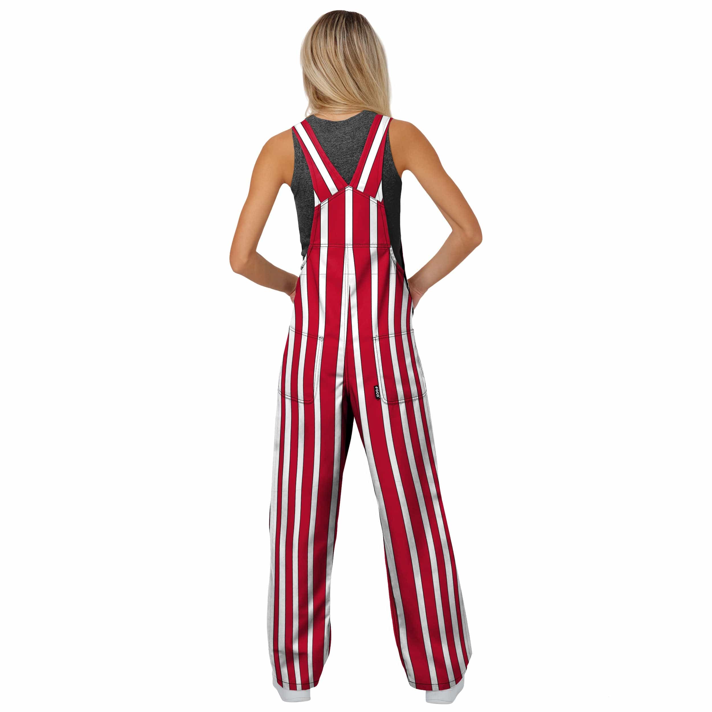 NC State Wolfpack NCAA Womens Sideline Spirit Bib Overalls - Image 2