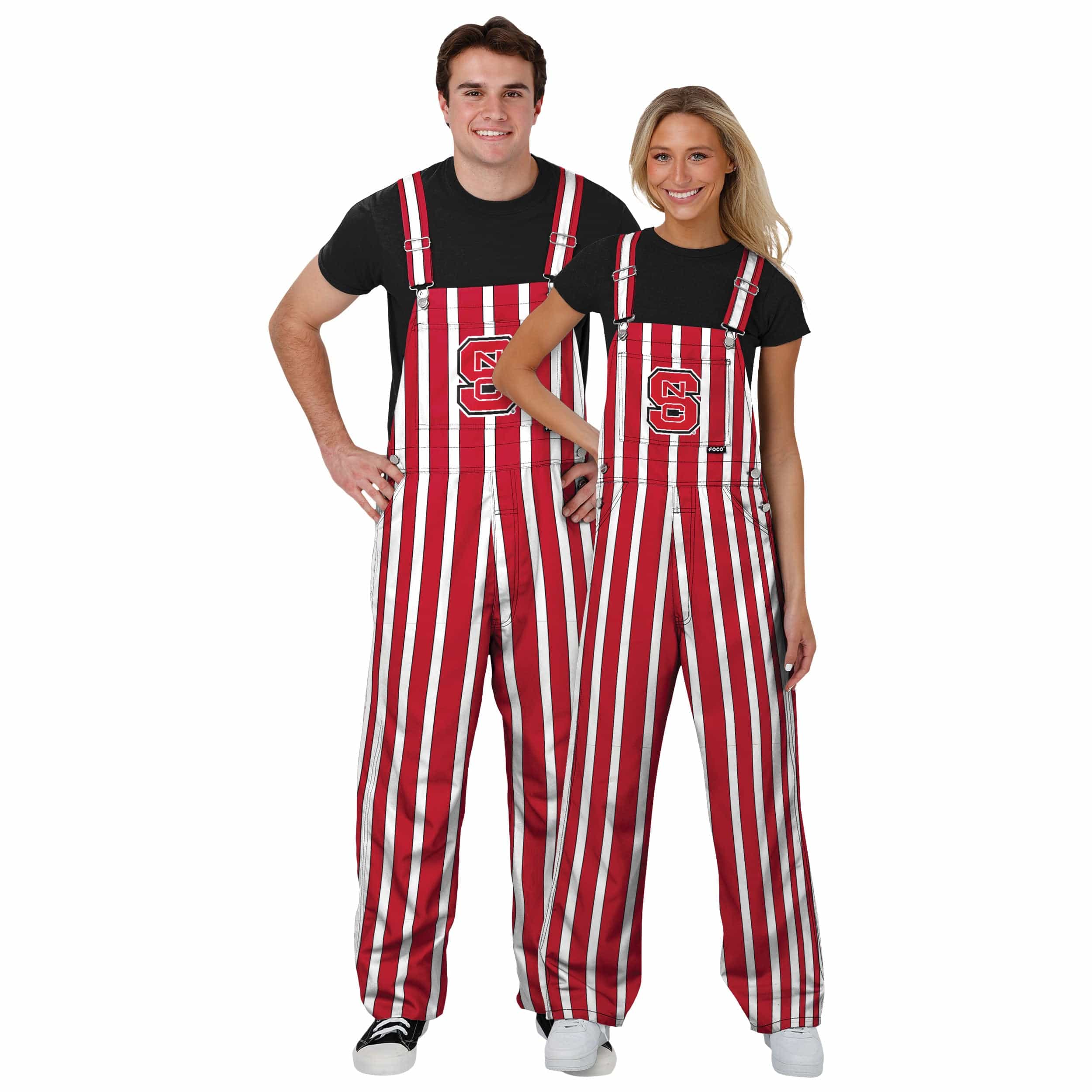 NC State Wolfpack NCAA Womens Sideline Spirit Bib Overalls - Image 3
