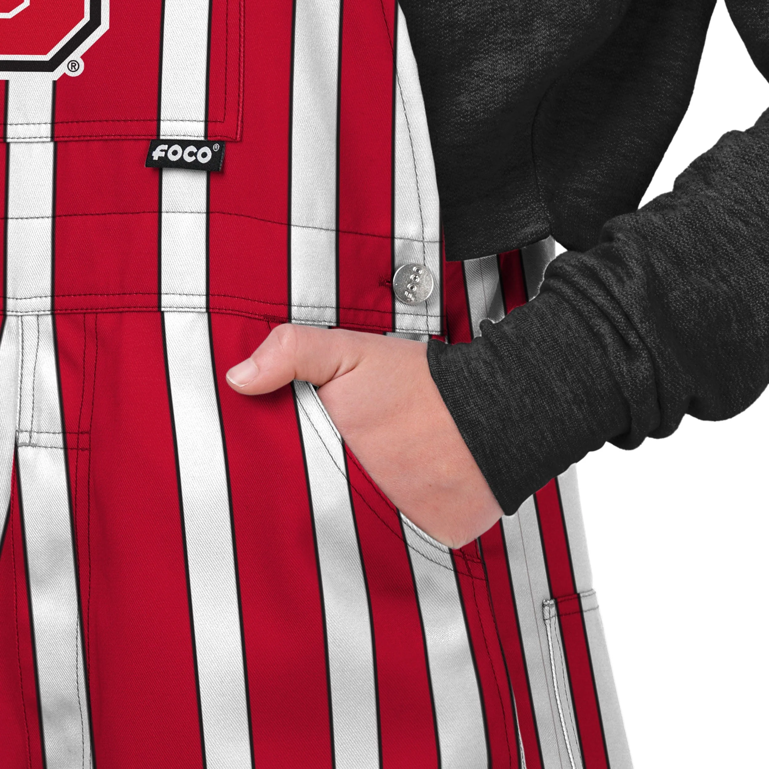 NC State Wolfpack NCAA Womens Sideline Spirit Bib Overalls - Image 5