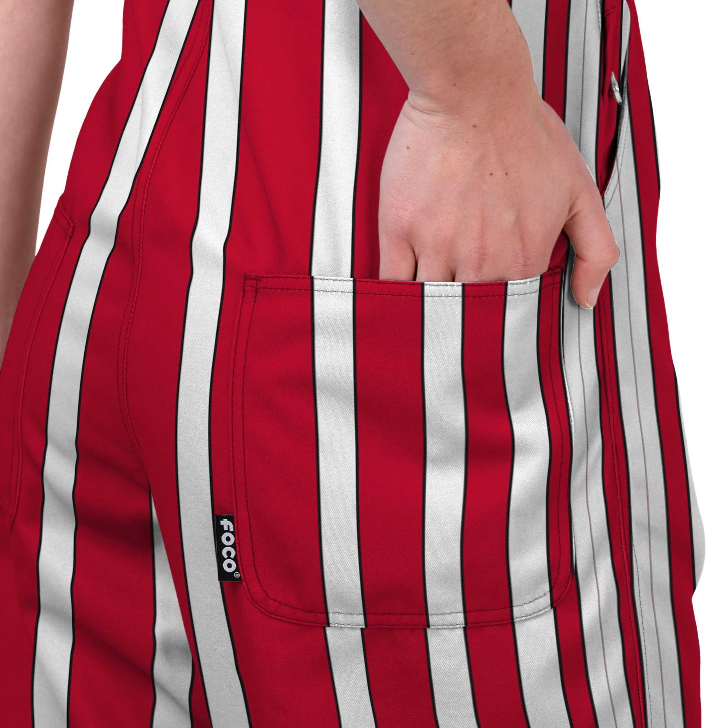 NC State Wolfpack NCAA Womens Sideline Spirit Bib Overalls - Image 6