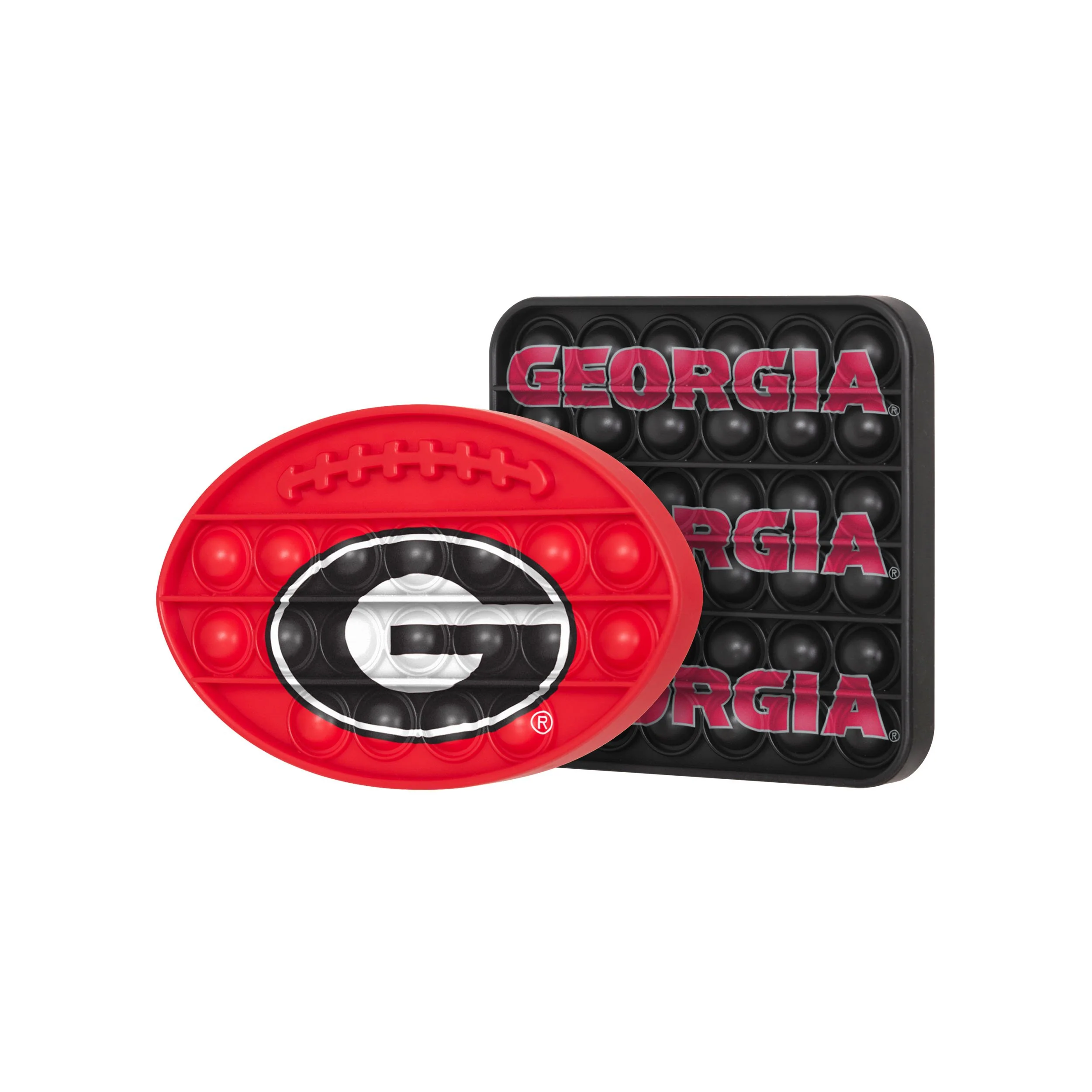 NCAA 2 Pack Ball & Square Push-Itz Fidgets - Select Your Team ! - Image 10